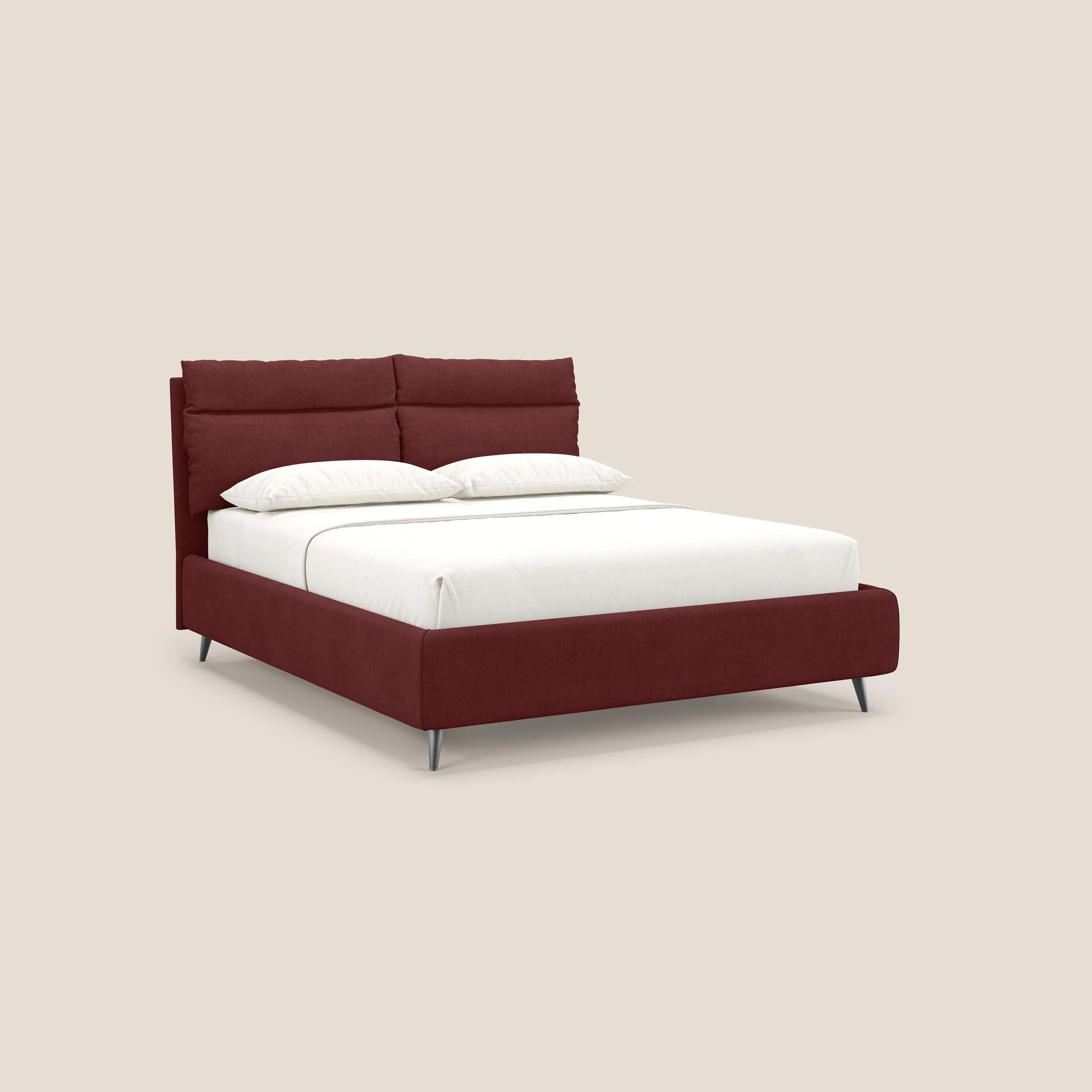 Jerry lit coffre et coussins réglables en tissu détachable T17 rouge - Image 4