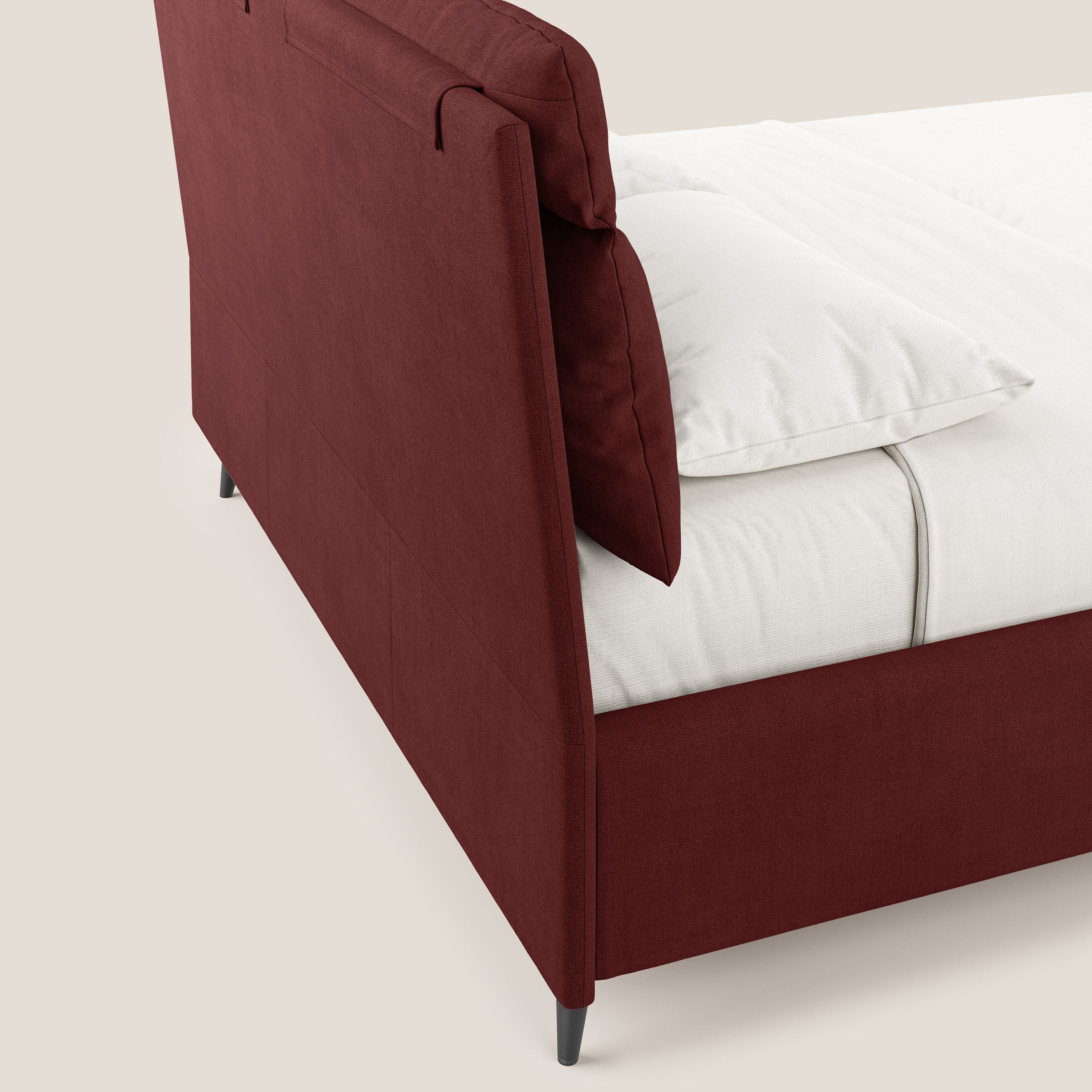 Jerry lit coffre et coussins réglables en tissu détachable T17 rouge - Image 8