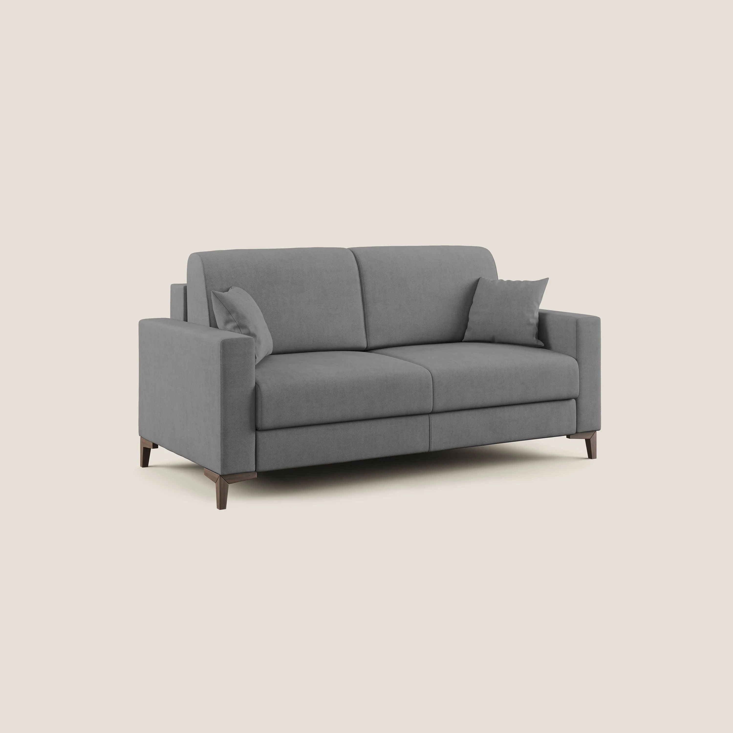 Kafka canapé lit convertible en tissu doux imperméable T02 gris - Image 3