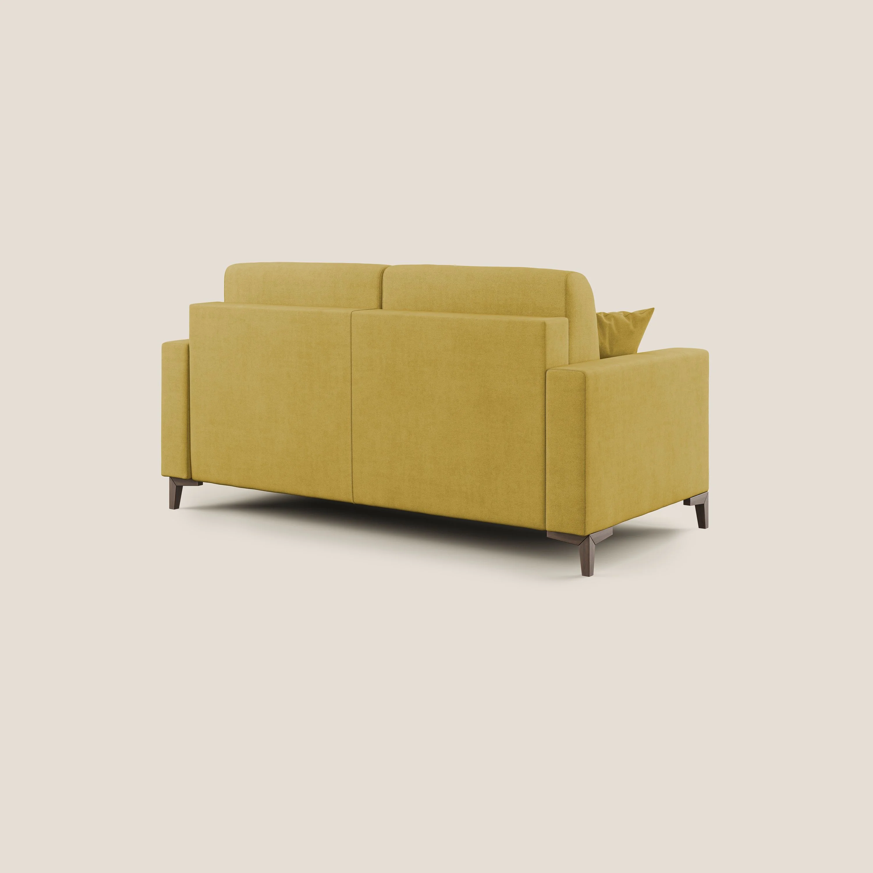 Kafka canapé lit convertible en tissu doux imperméable T02 jaune - Image 7