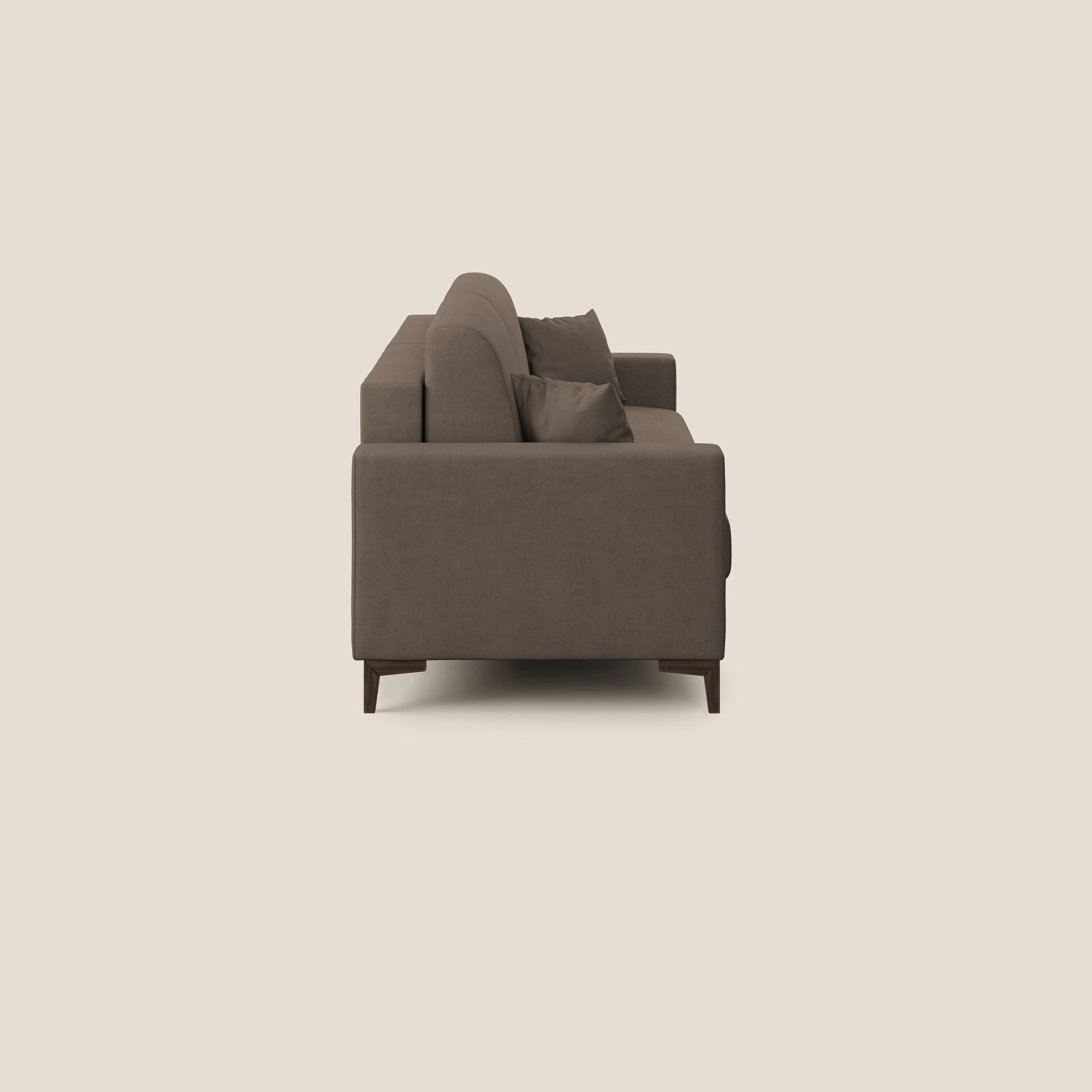 Kafka canapé lit convertible en tissu doux imperméable T02 marron - Image 6