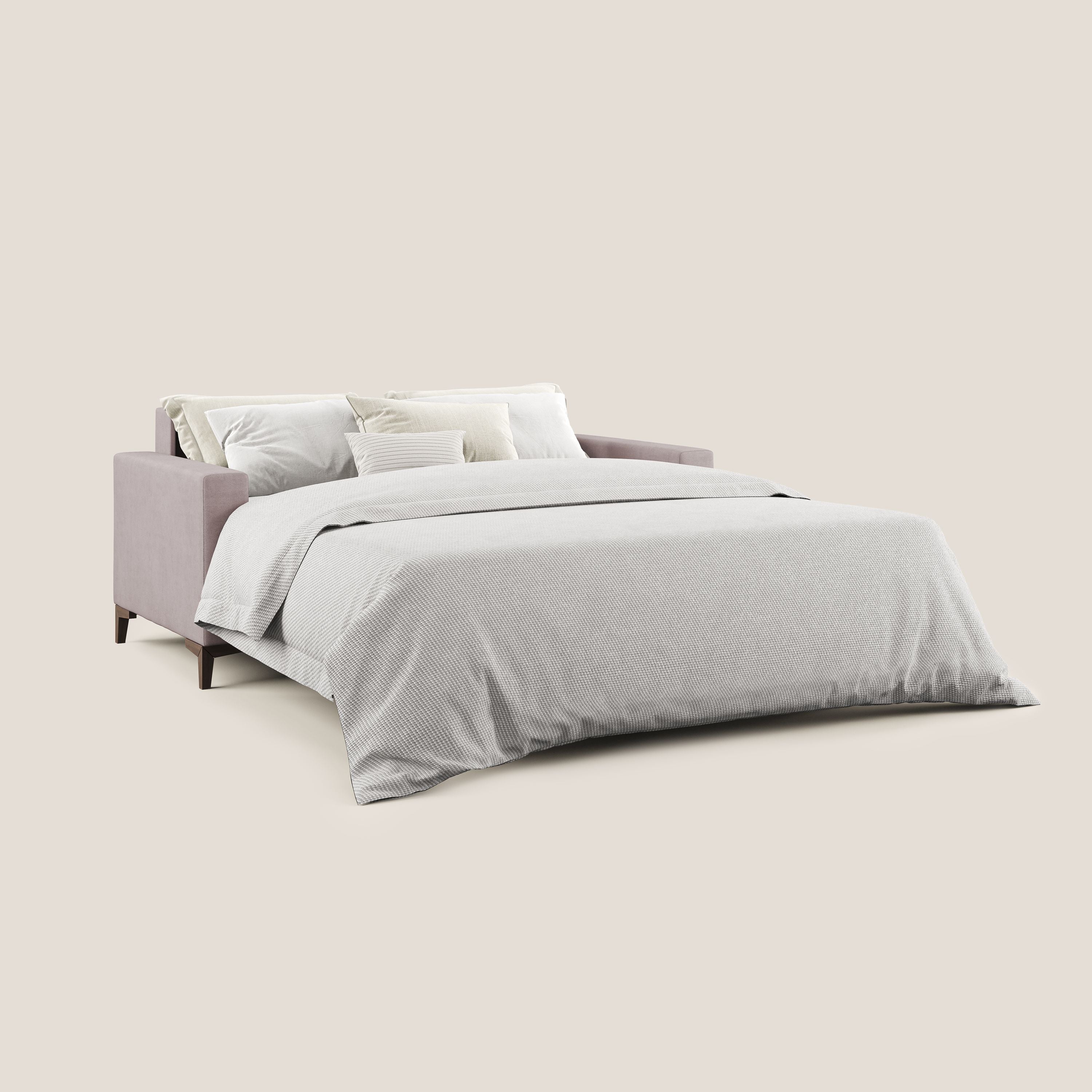 Kafka canapé lit convertible en tissu doux imperméable T02 rose - Image 2
