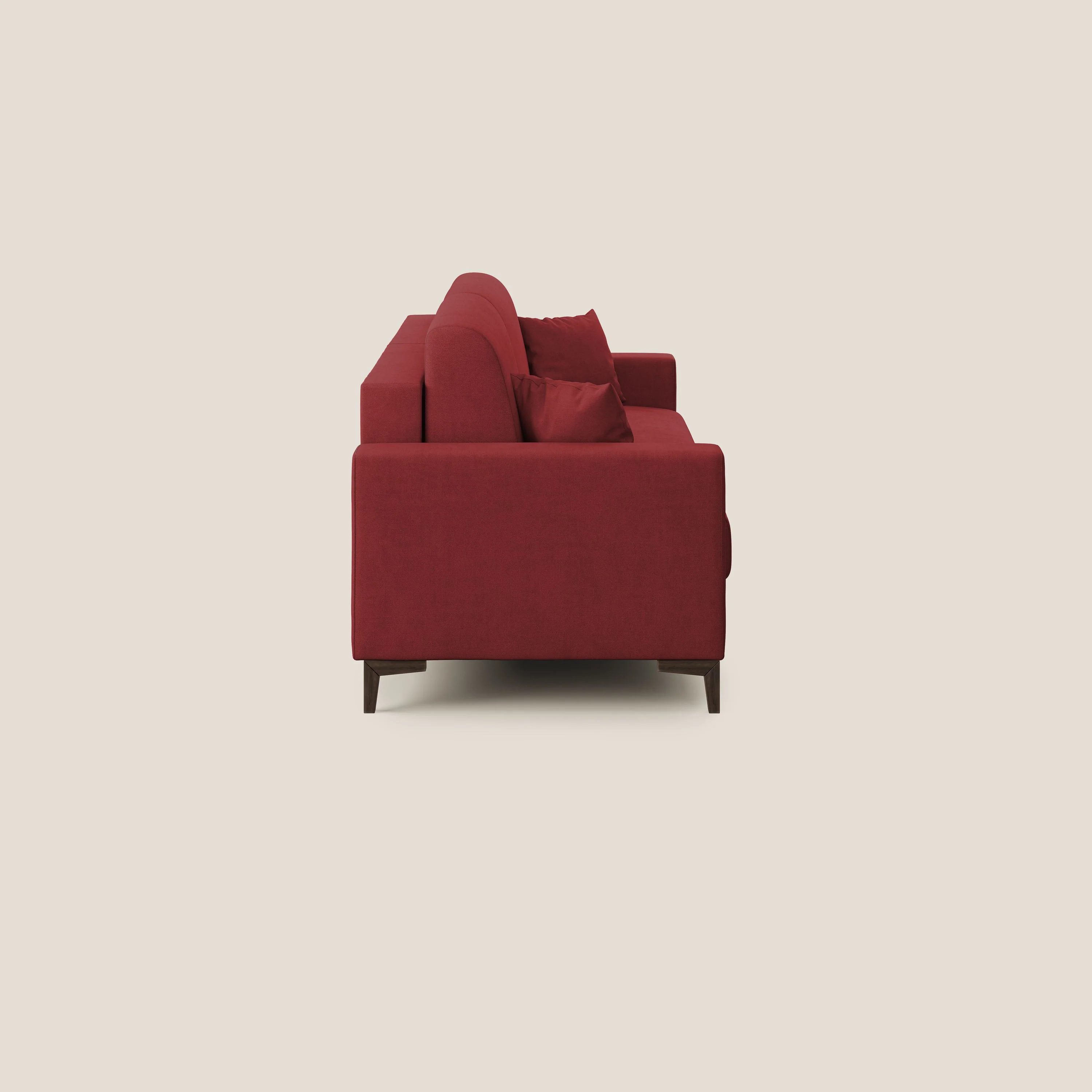 Kafka canapé lit convertible en tissu doux imperméable T02 rouge - Image 6
