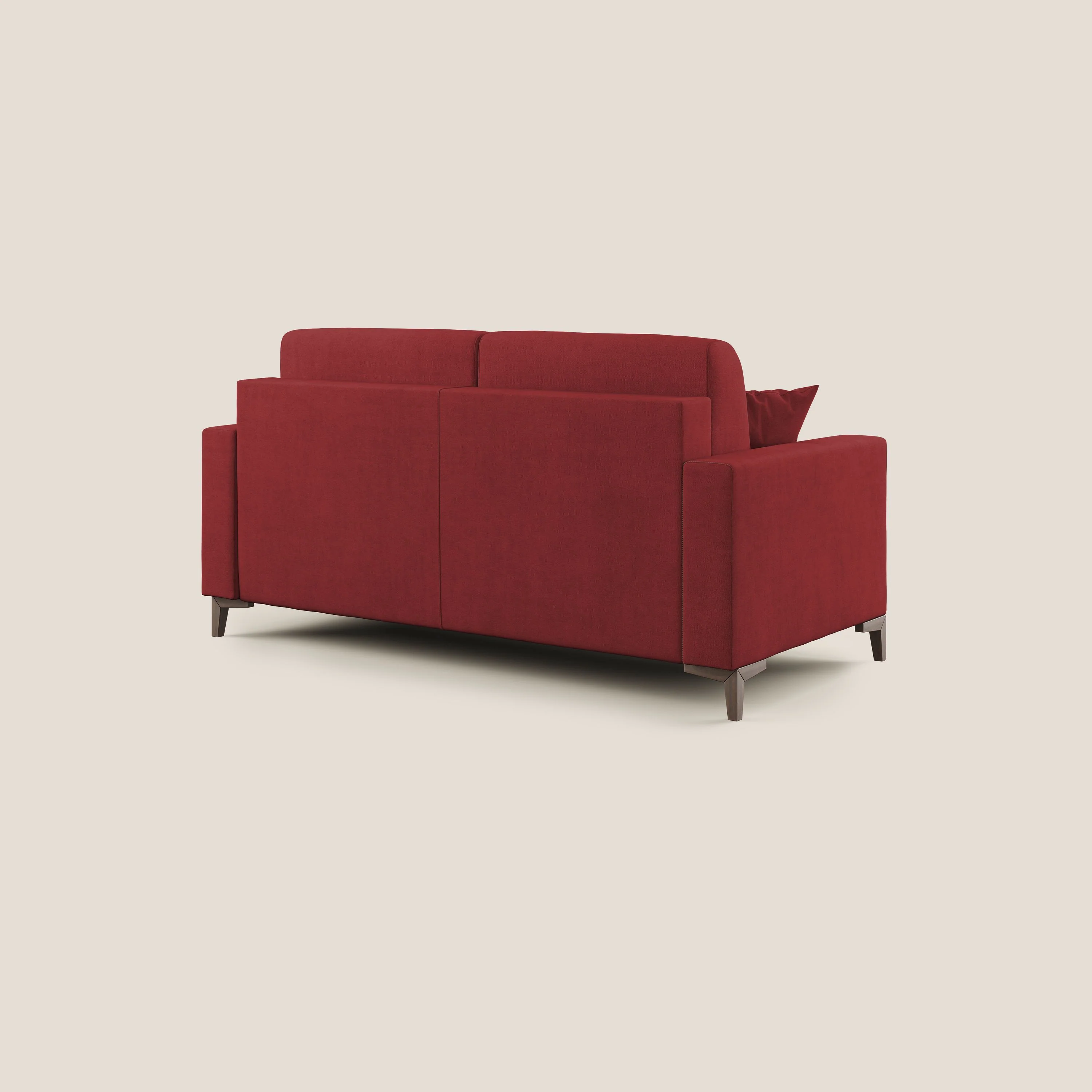 Kafka canapé lit convertible en tissu doux imperméable T02 rouge - Image 7