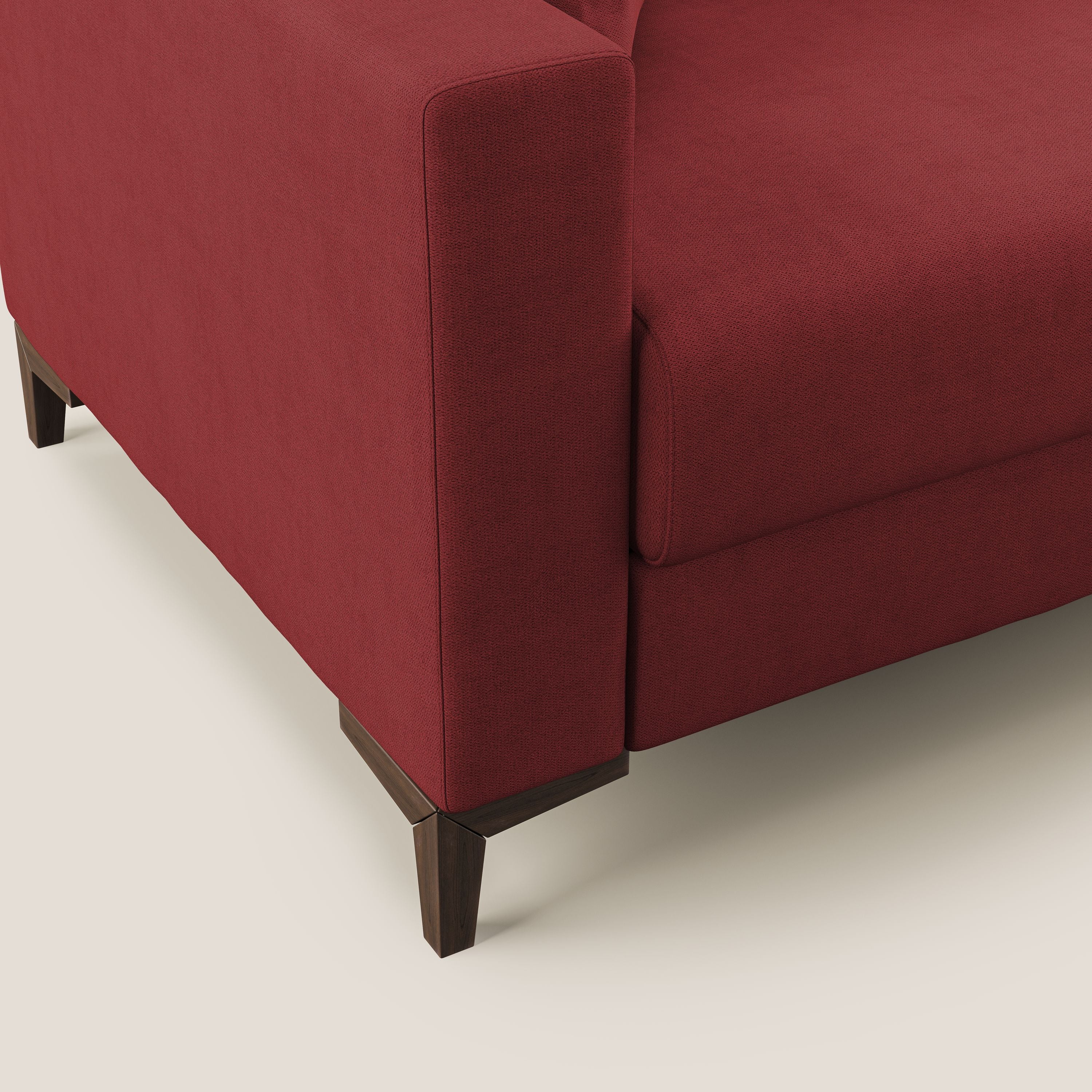 Kafka canapé lit convertible en tissu doux imperméable T02 rouge - Image 8