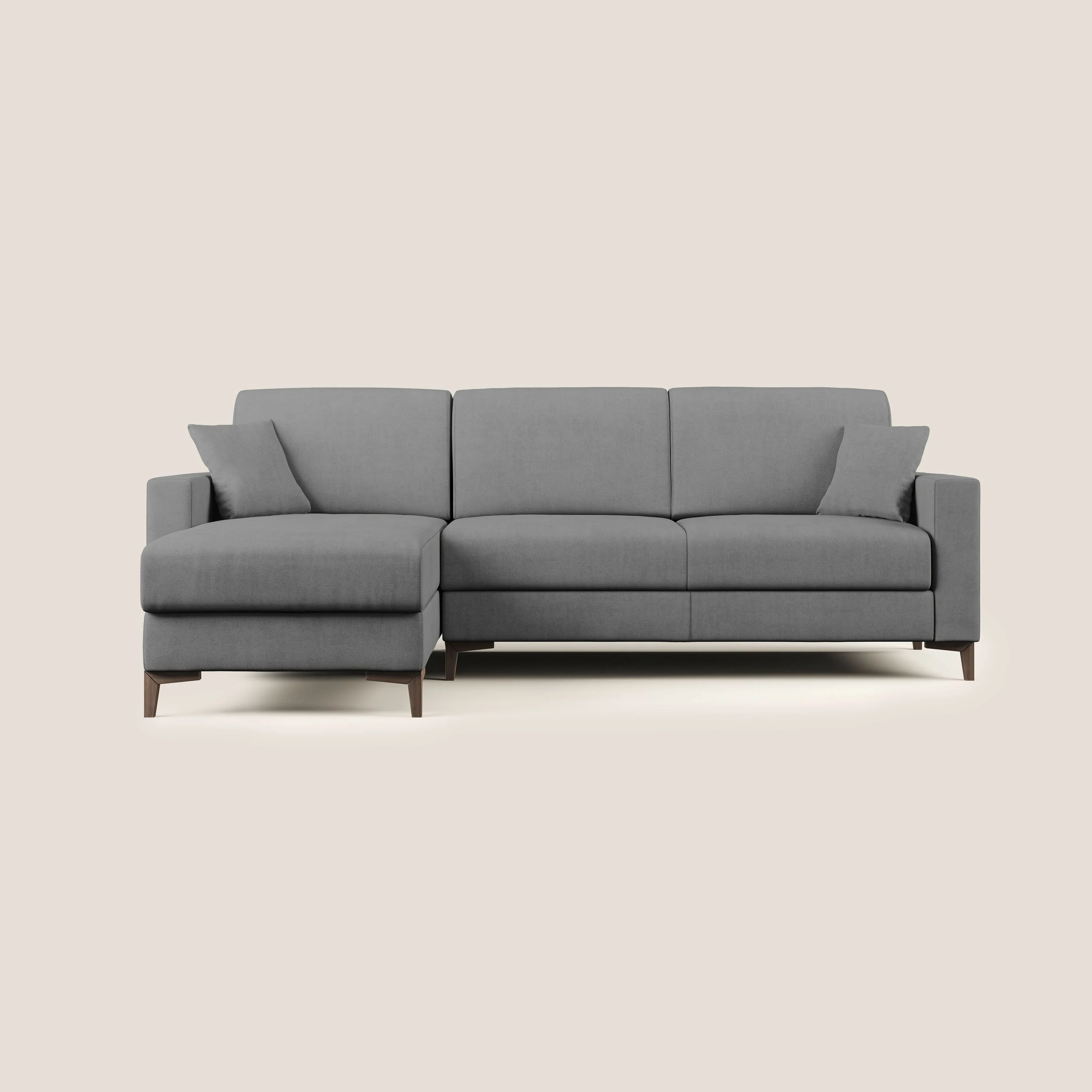 Kafka canapé d'angle convertible en tissu doux imperméable T02 gris - Image 8