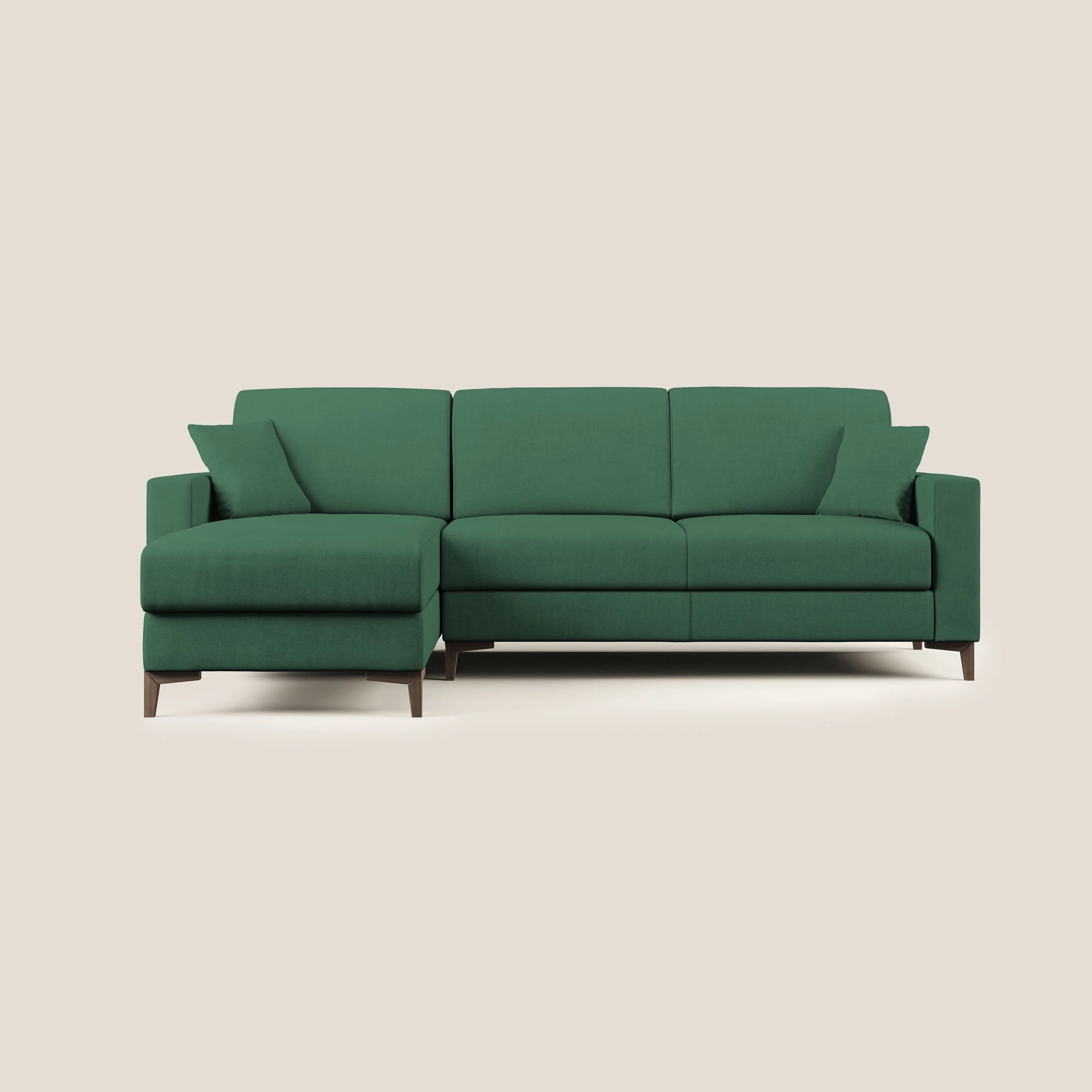 Kafka canapé d'angle convertible en tissu doux imperméable T02 vert - Image 8