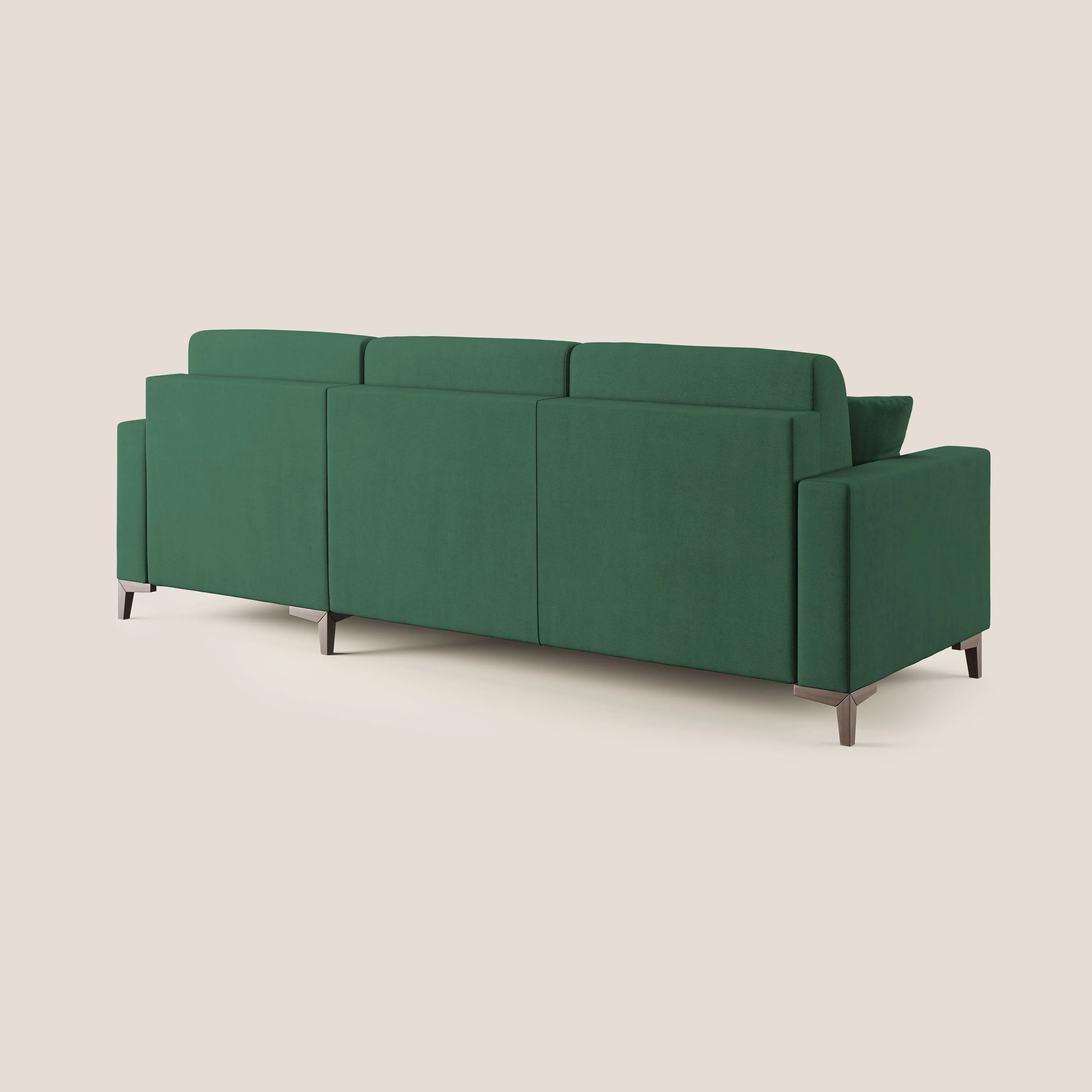 Kafka canapé d'angle convertible en tissu doux imperméable T02 vert - Image 9