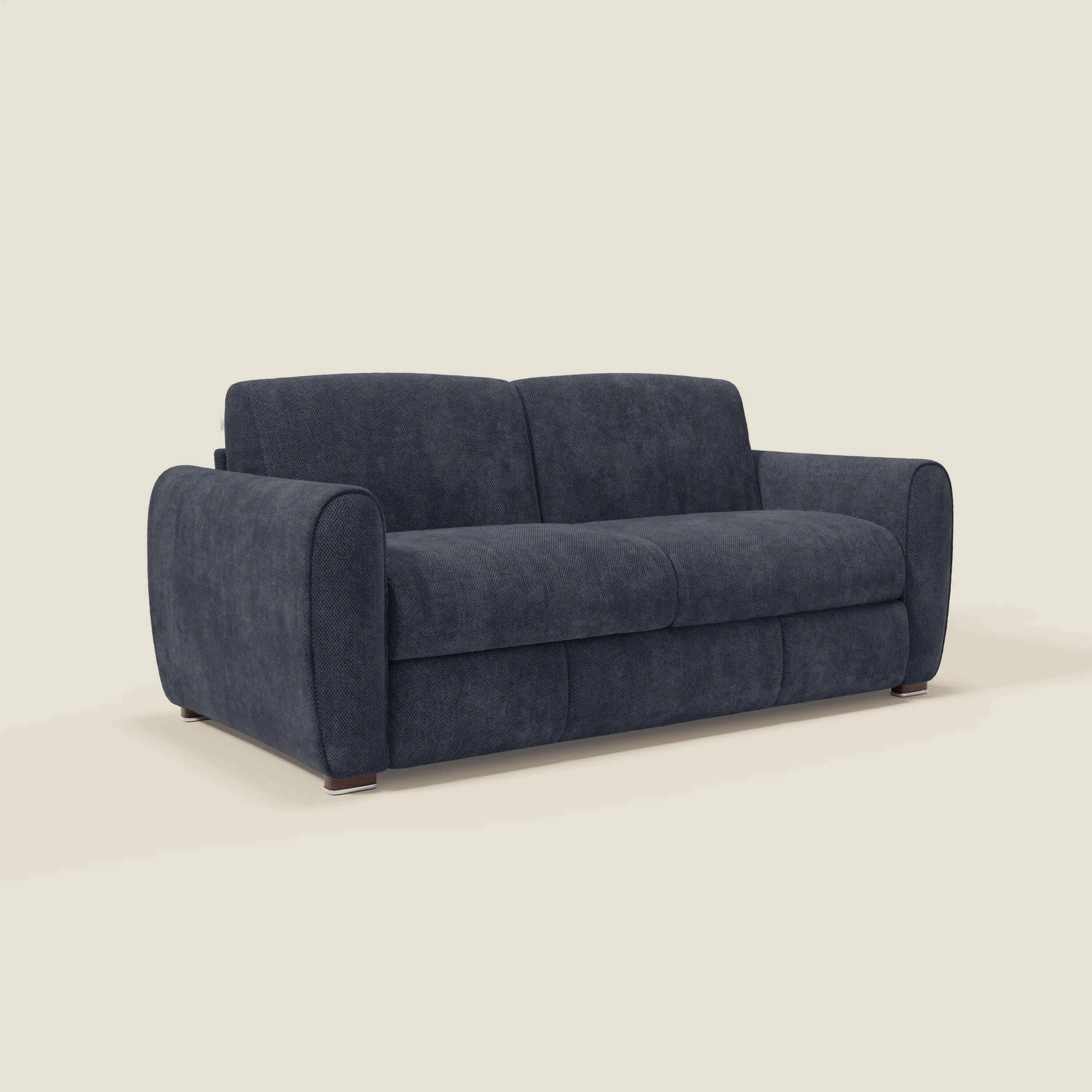 Kaleo Canapé convertible moderne avec matelas H17 cm - en tissu imperméable T26 bleu navy - Image 3