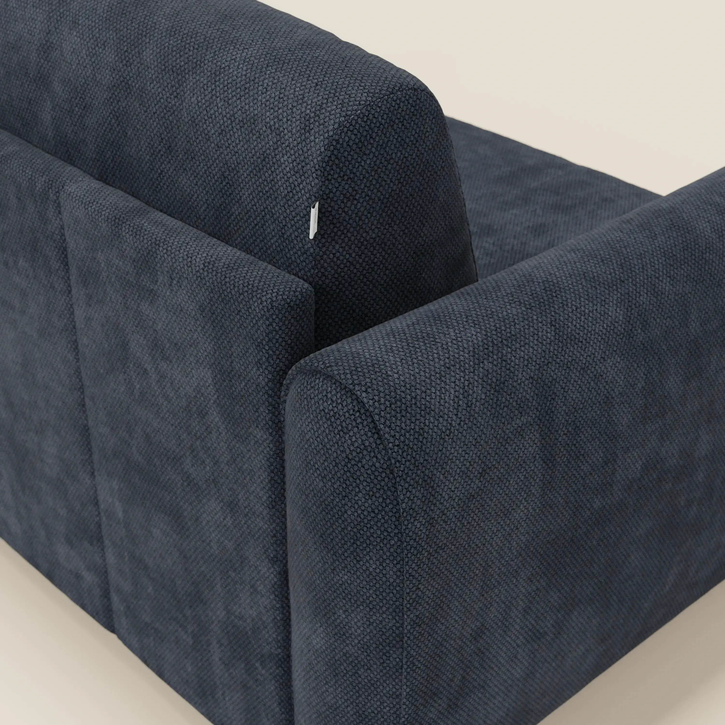 Kaleo Canapé convertible moderne avec matelas H17 cm - en tissu imperméable T26 bleu navy - Image 8