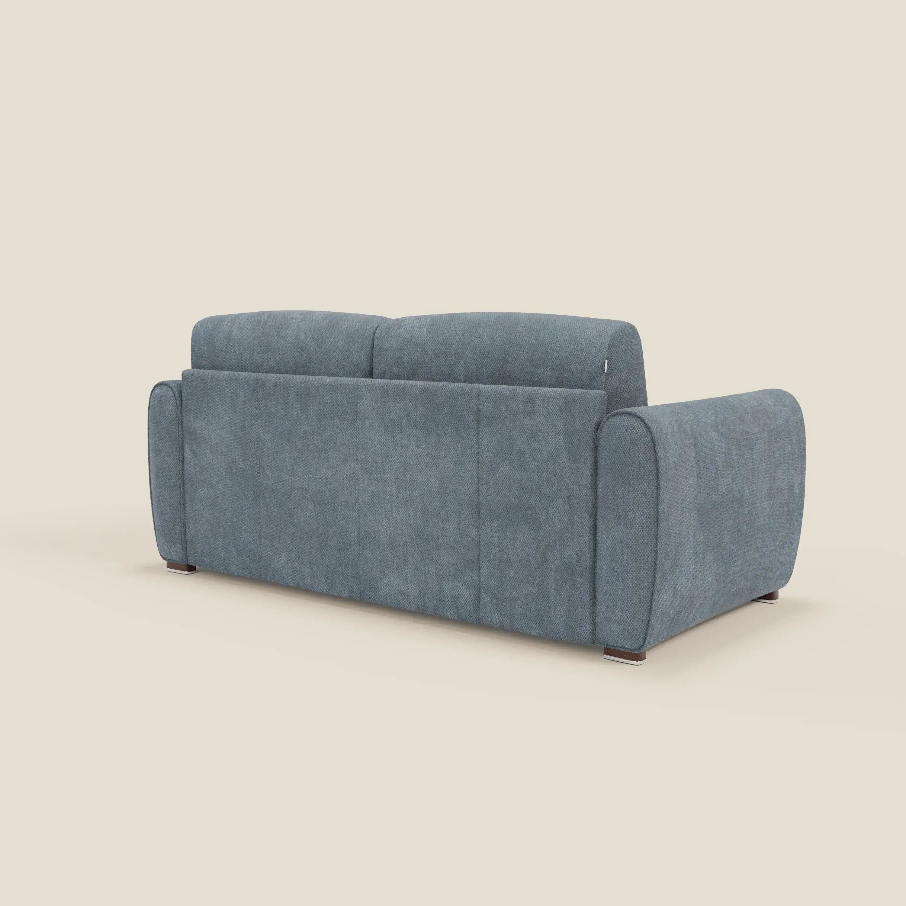 Kaleo Canapé convertible moderne avec matelas H17 cm - en tissu imperméable T26 bleu pastel - Image 5