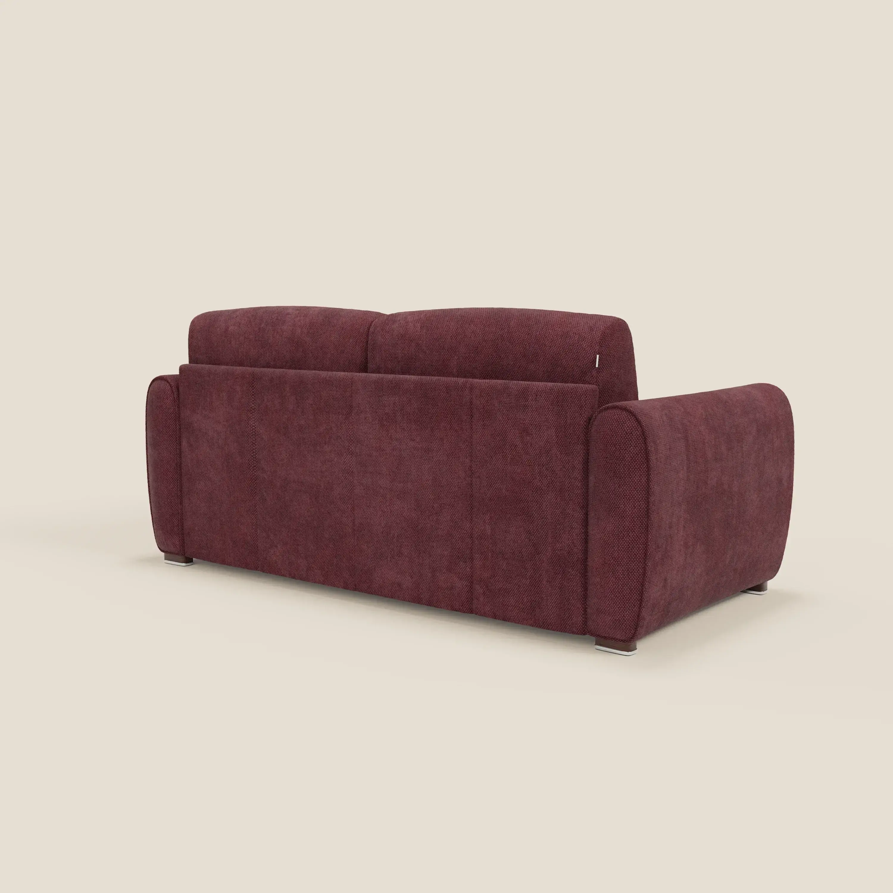 Kaleo Canapé convertible moderne avec matelas H17 cm - en tissu imperméable T26 bordeaux  - Image 5