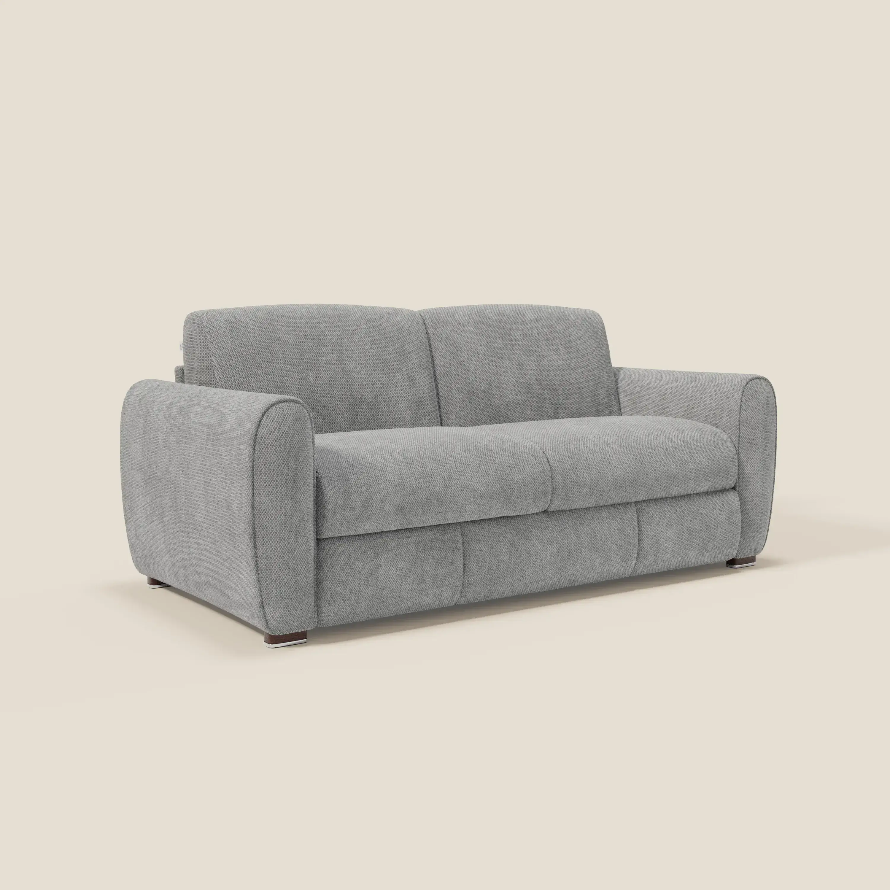 Kaleo Canapé convertible moderne avec matelas H17 cm - en tissu imperméable T26 gris - Image 3