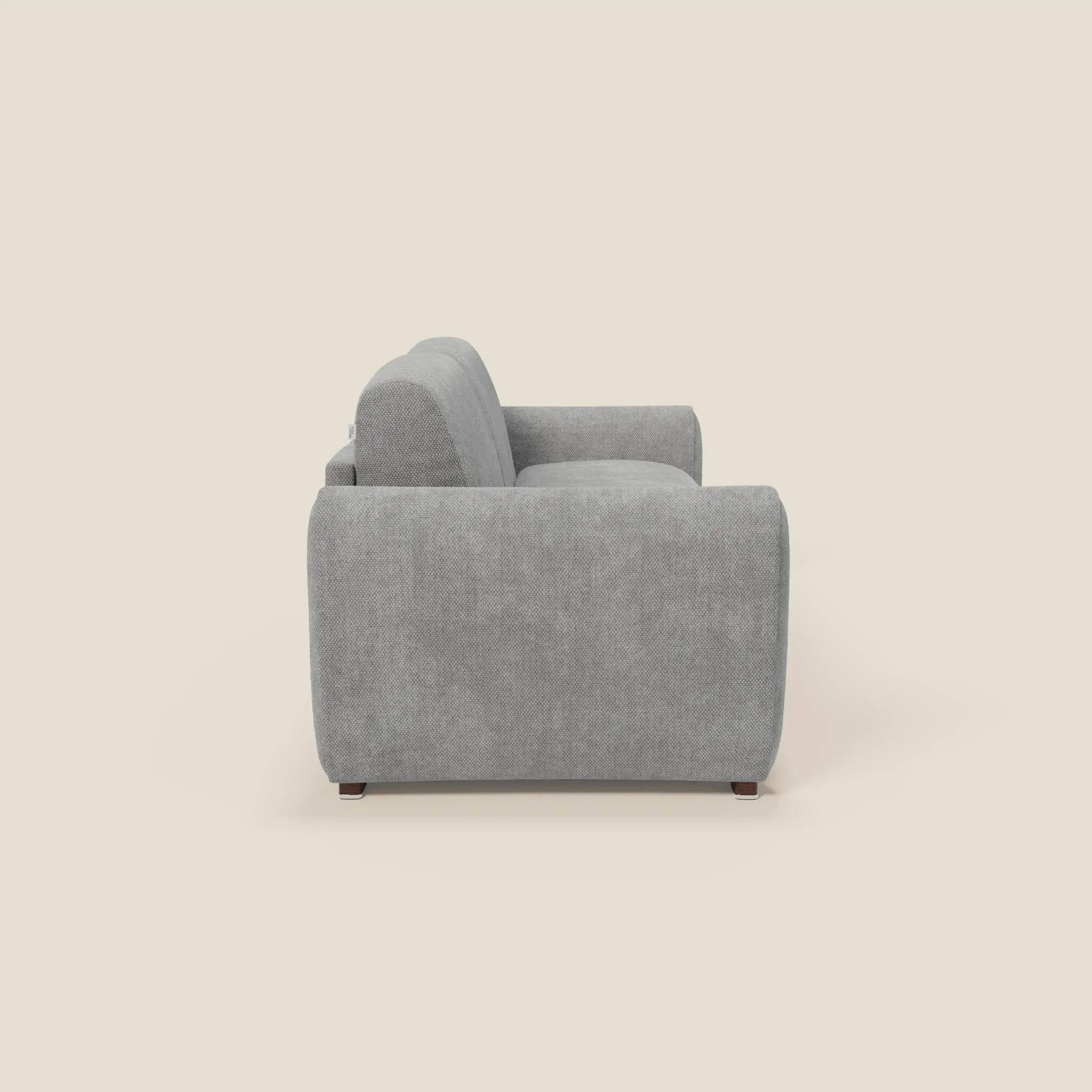 Kaleo Canapé convertible moderne avec matelas H17 cm - en tissu imperméable T26 gris - Image 4