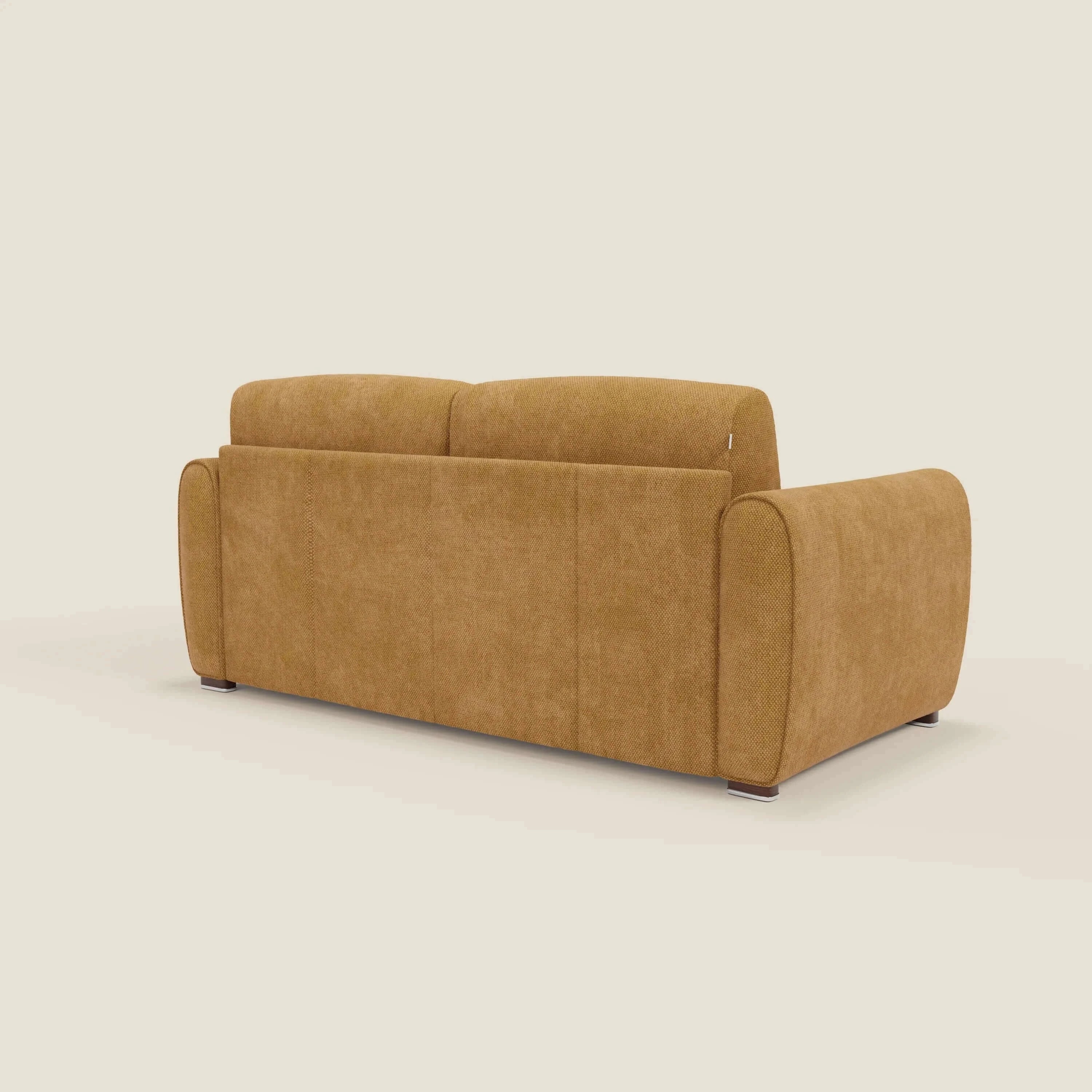 Kaleo Canapé convertible moderne avec matelas H17 cm - en tissu imperméable T26 jaune - Image 5