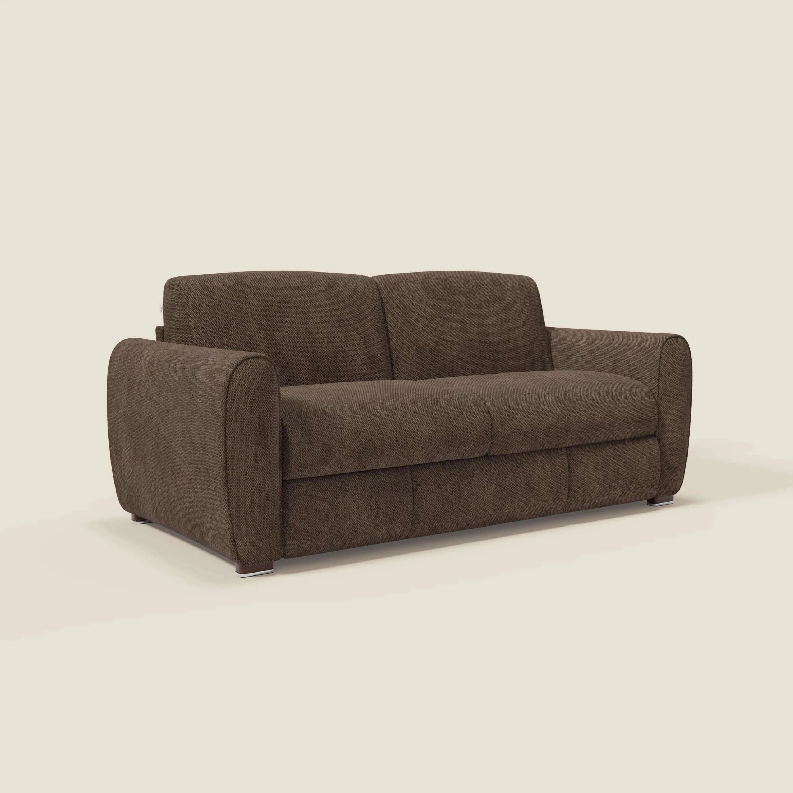 Kaleo Canapé convertible moderne avec matelas H17 cm - en tissu imperméable T26 marron - Image 3