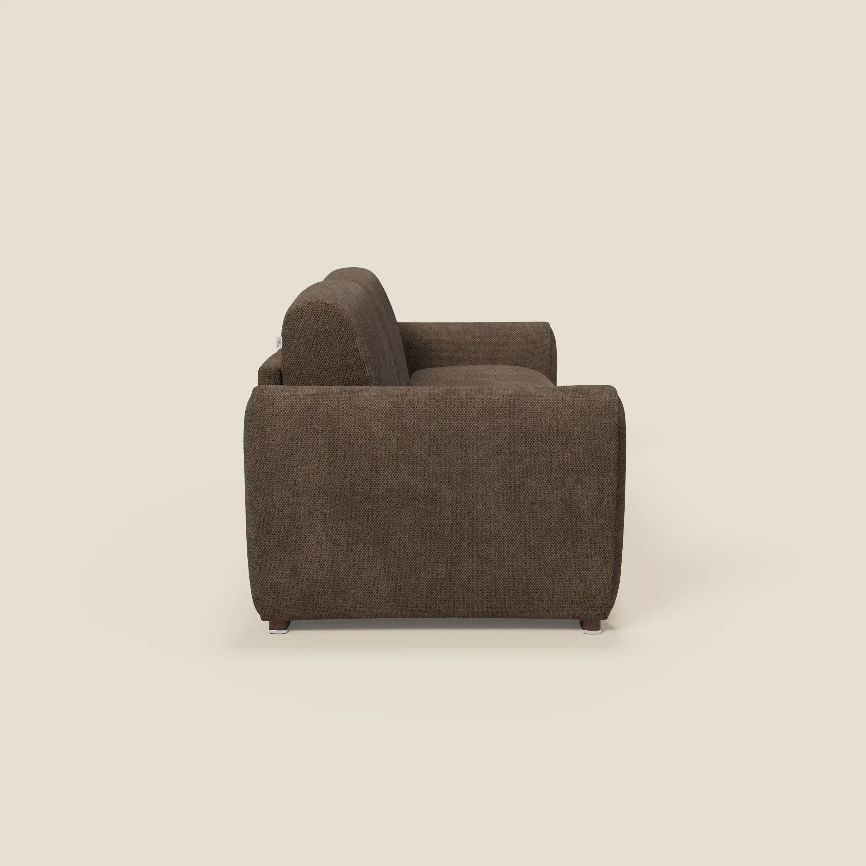 Kaleo Canapé convertible moderne avec matelas H17 cm - en tissu imperméable T26 marron - Image 4