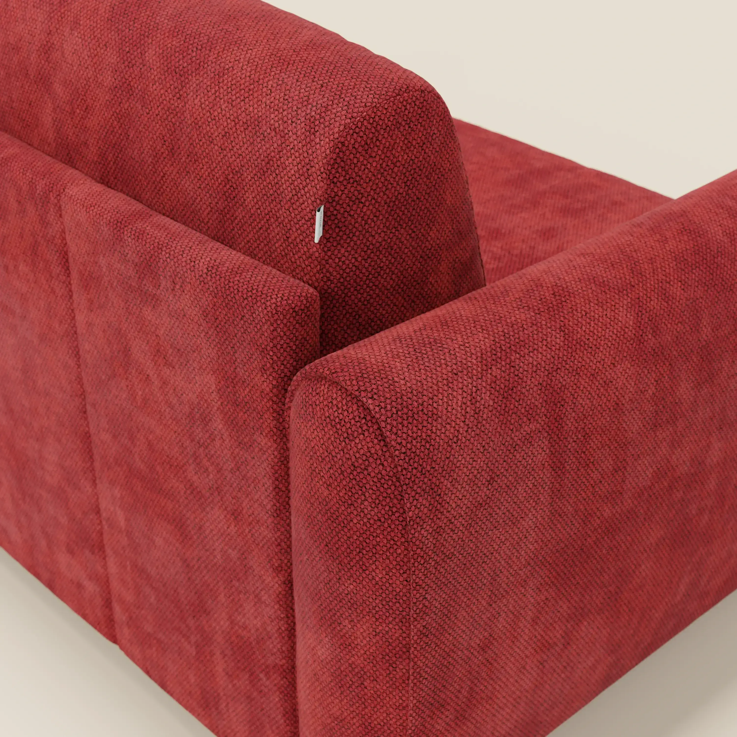 Kaleo Canapé convertible moderne avec matelas H17 cm - en tissu imperméable T26 rouge - Image 8