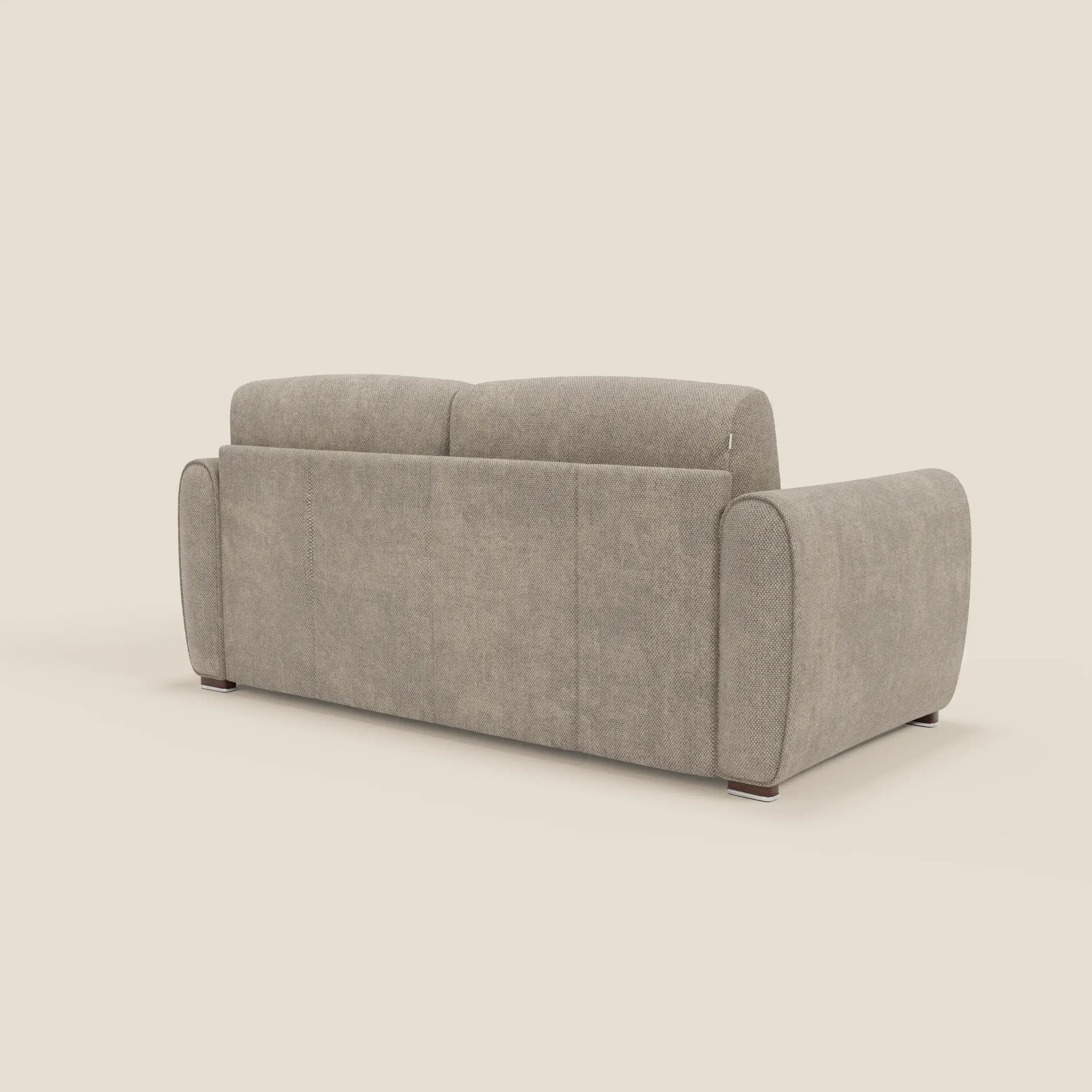 Kaleo Canapé convertible moderne avec matelas H17 cm - en tissu imperméable T26 taupe - Image 5