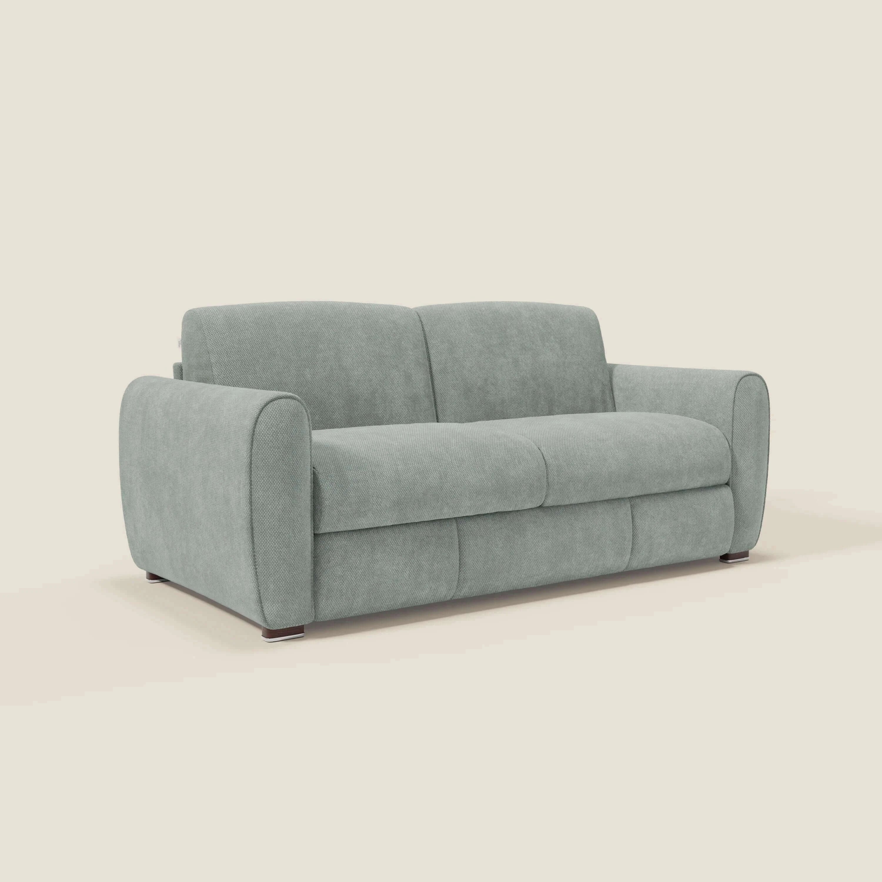 Kaleo Canapé convertible moderne avec matelas H17 cm - en tissu imperméable T26 vert aquamarine - Image 3