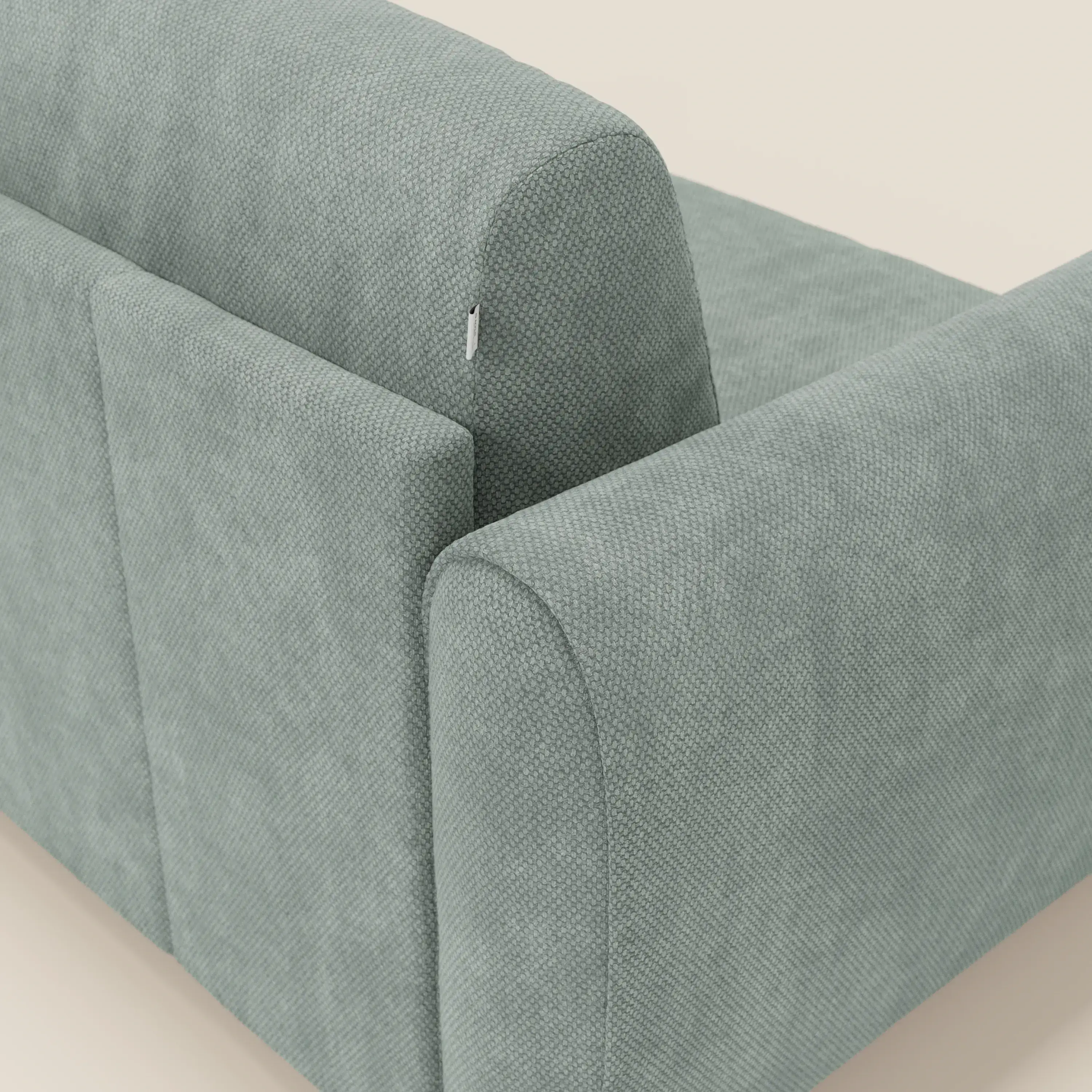 Kaleo Canapé convertible moderne avec matelas H17 cm - en tissu imperméable T26 vert aquamarine - Image 8