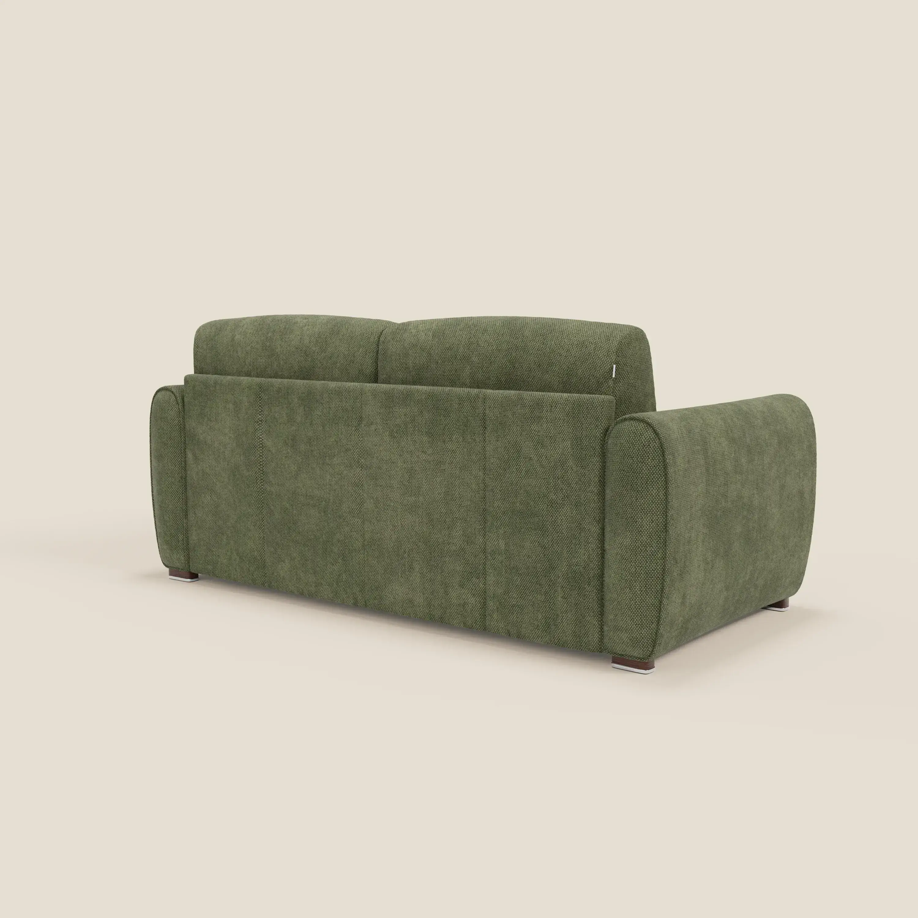 Kaleo Canapé convertible moderne avec matelas H17 cm - en tissu imperméable T26 vert mousse - Image 5