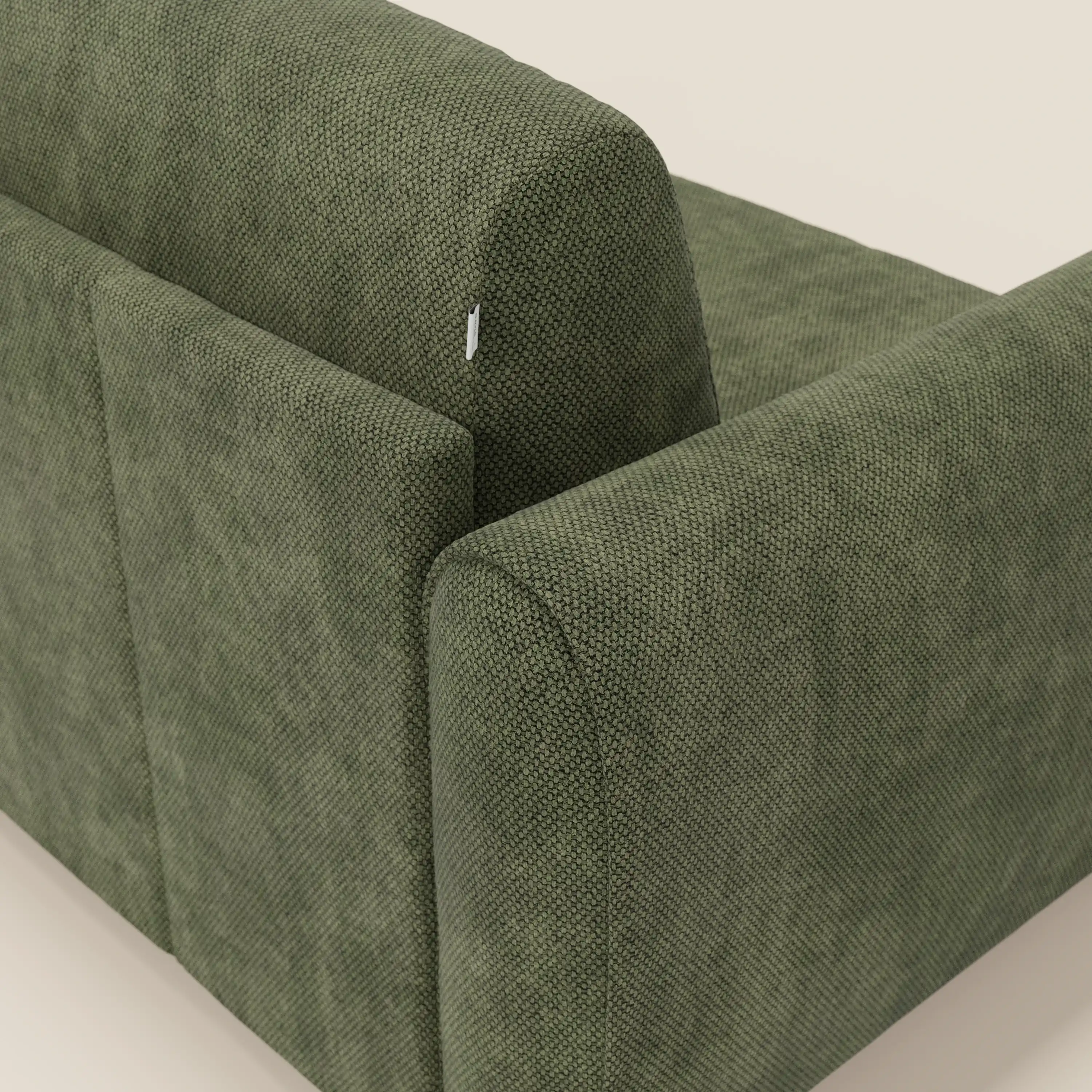 Kaleo Canapé convertible moderne avec matelas H17 cm - en tissu imperméable T26 vert mousse - Image 8