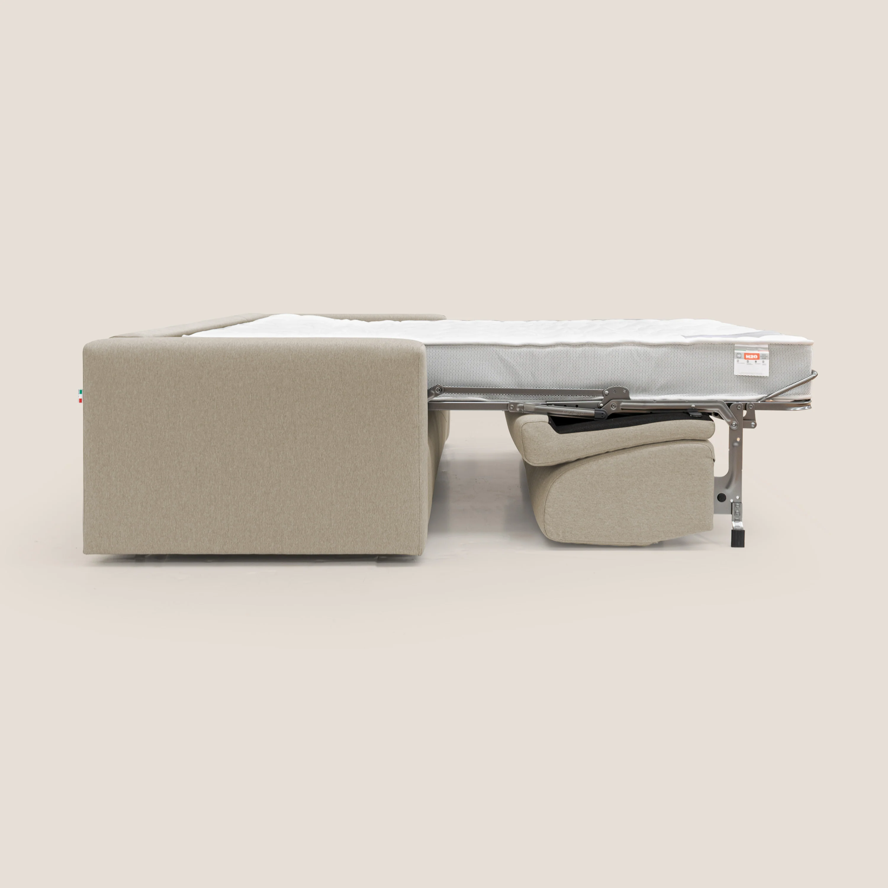 Kansas Canapé lit convertible h20 cm en tissu imperméable T13 beige - Image 12