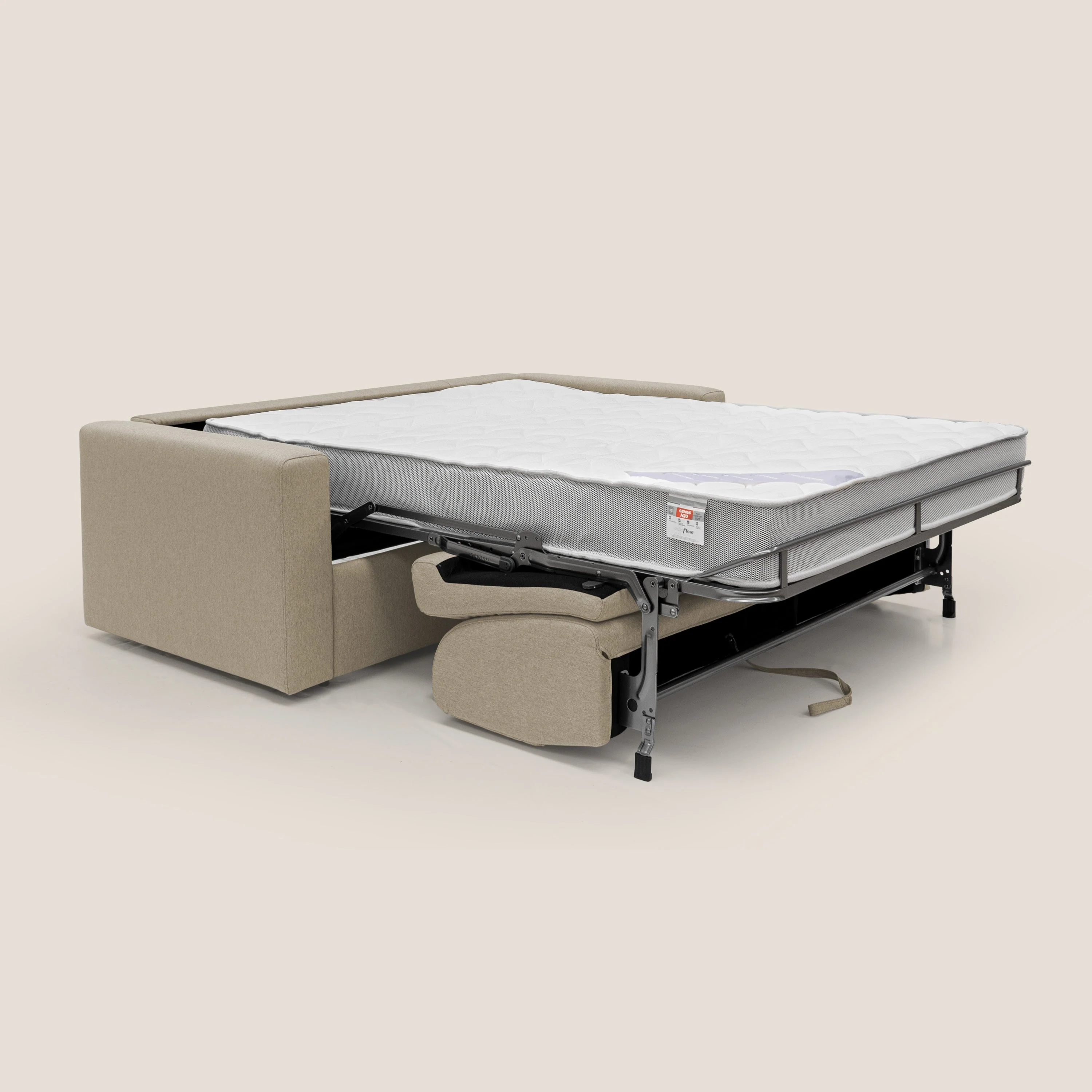 Kansas Canapé lit convertible h20 cm en tissu imperméable T13 beige - Image 2
