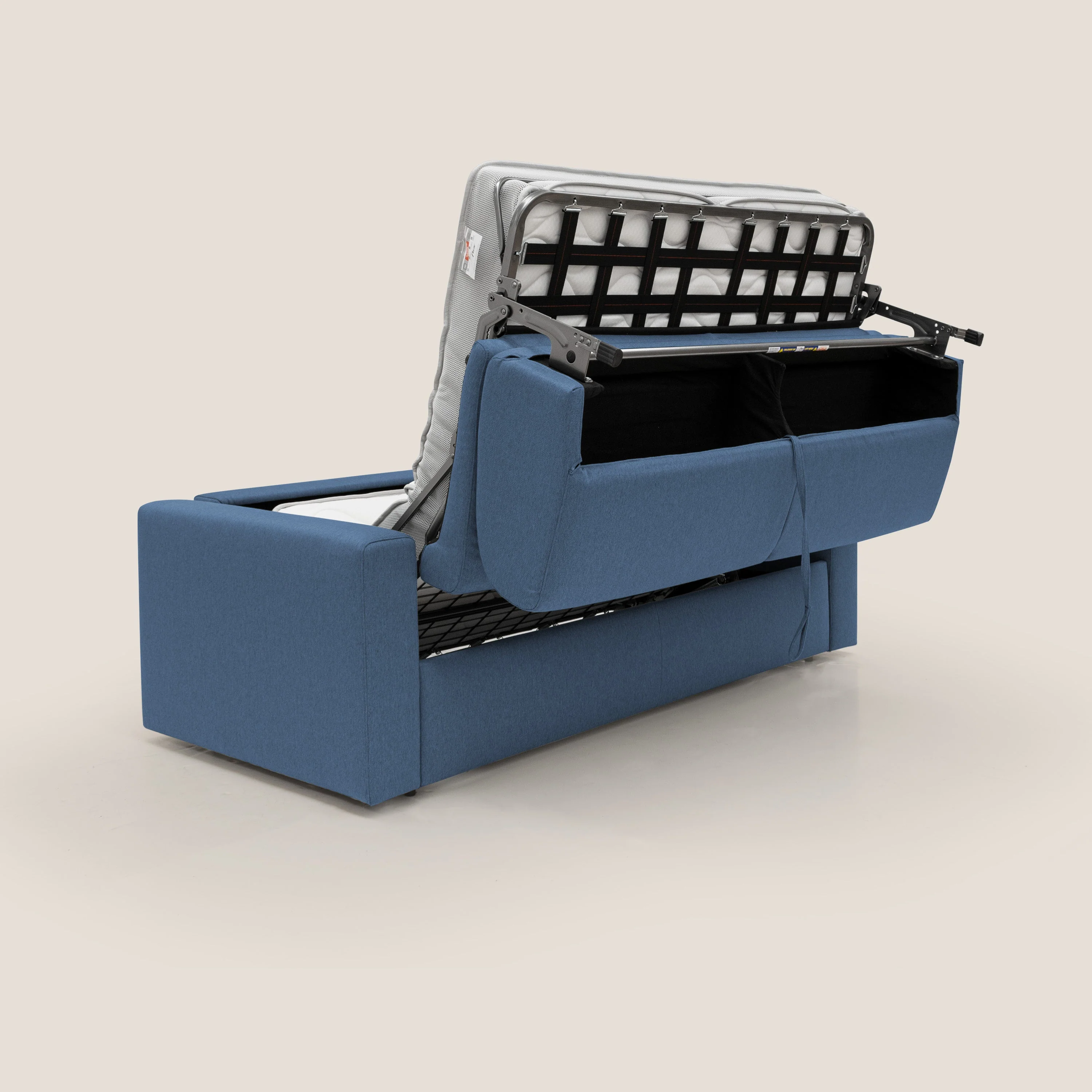 Kansas Canapé lit convertible h20 cm en tissu imperméable T13 bleu - Image 3