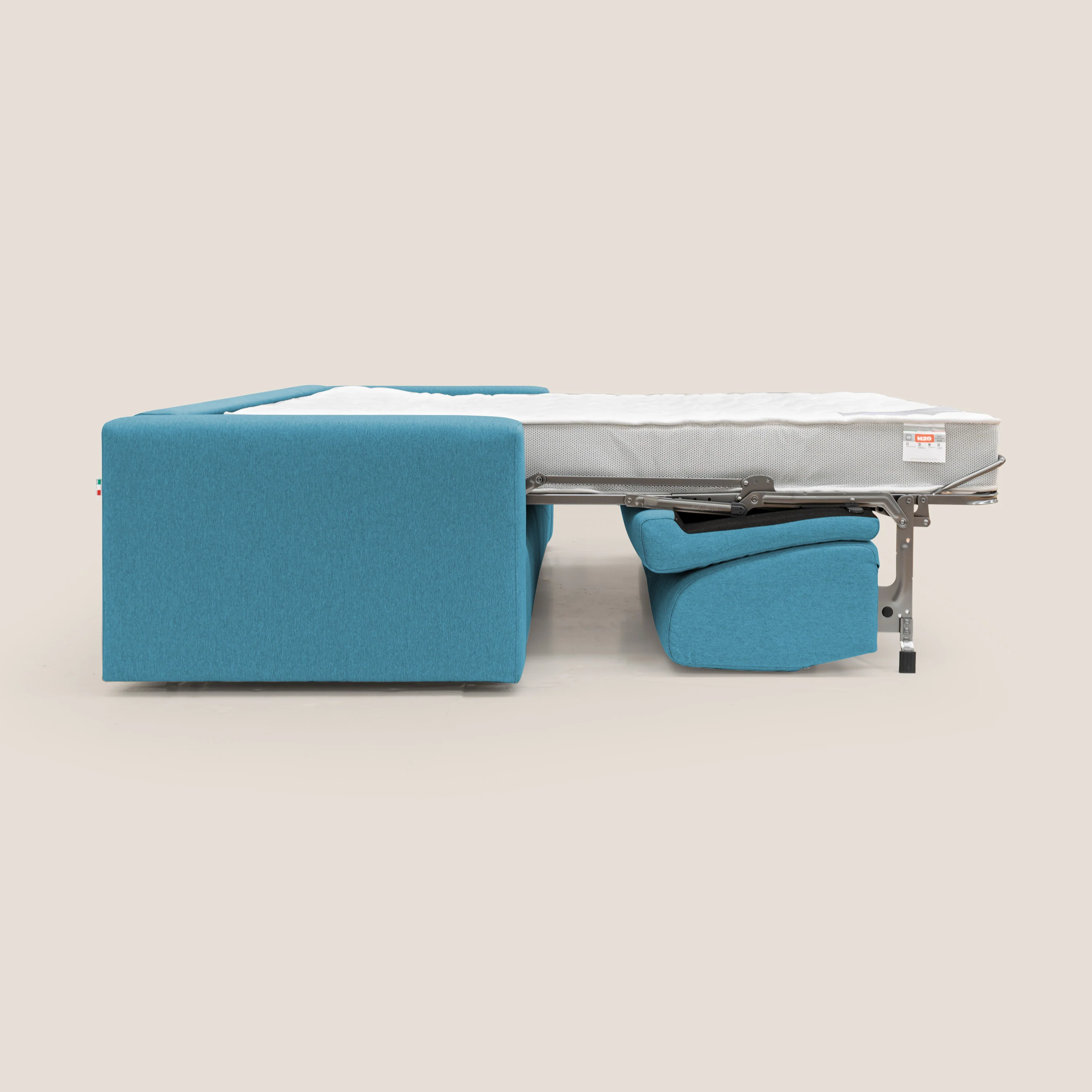 Kansas Canapé lit convertible h20 cm en tissu imperméable T13 bleu ciel - Image 12