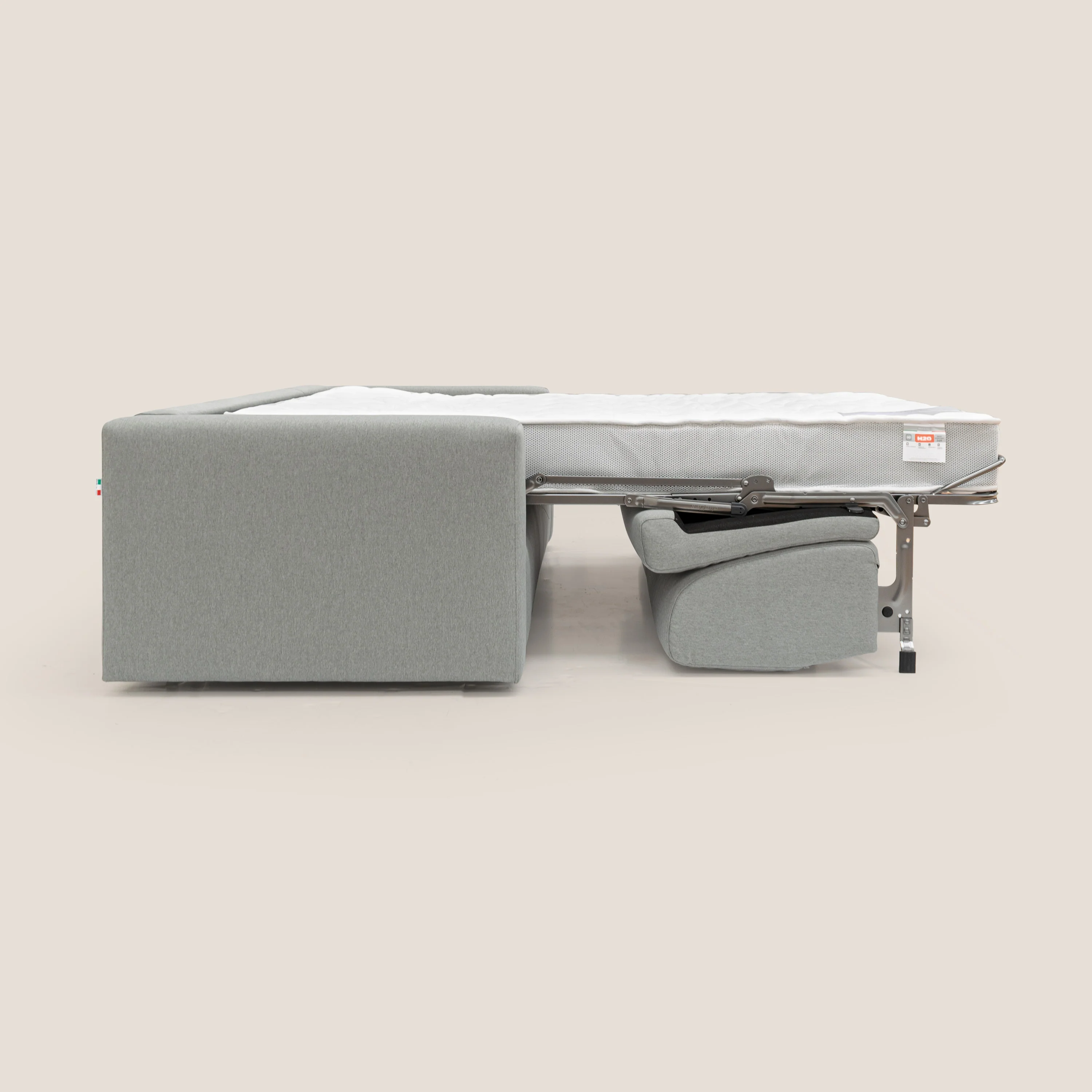 Kansas Canapé lit convertible h20 cm en tissu imperméable T13 gris - Image 12