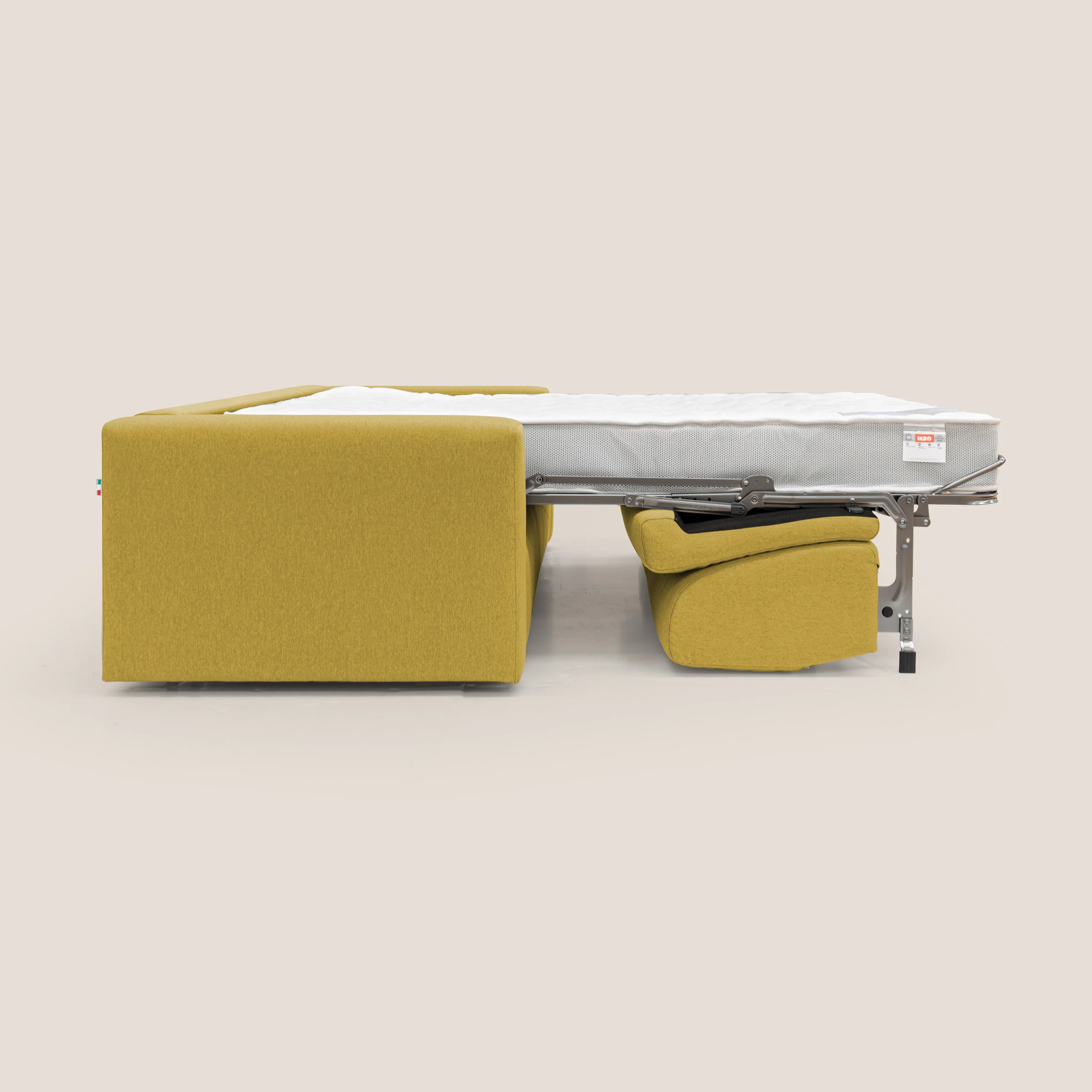 Kansas Canapé lit convertible h20 cm en tissu imperméable T13 jaune - Image 12