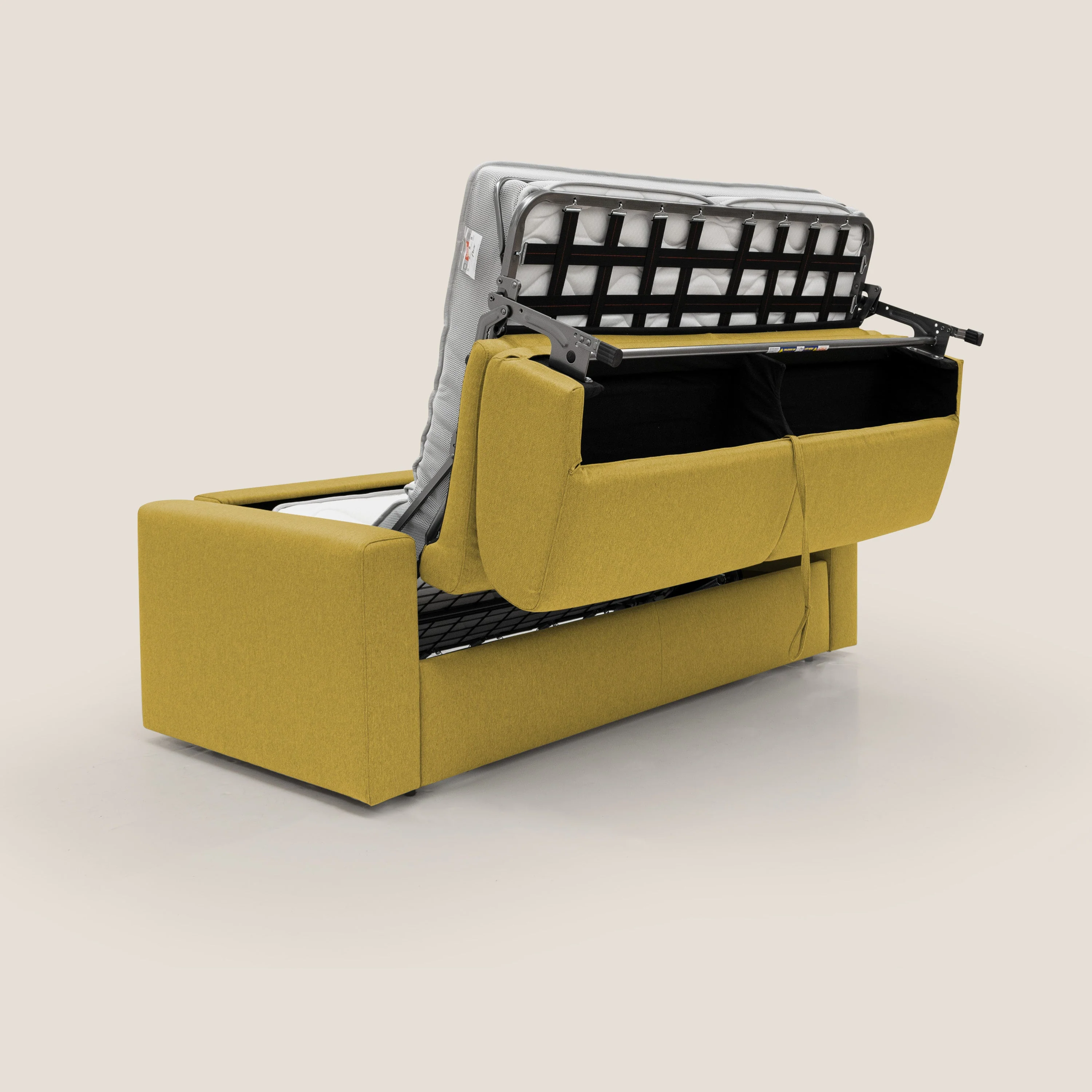 Kansas Canapé lit convertible h20 cm en tissu imperméable T13 jaune - Image 3