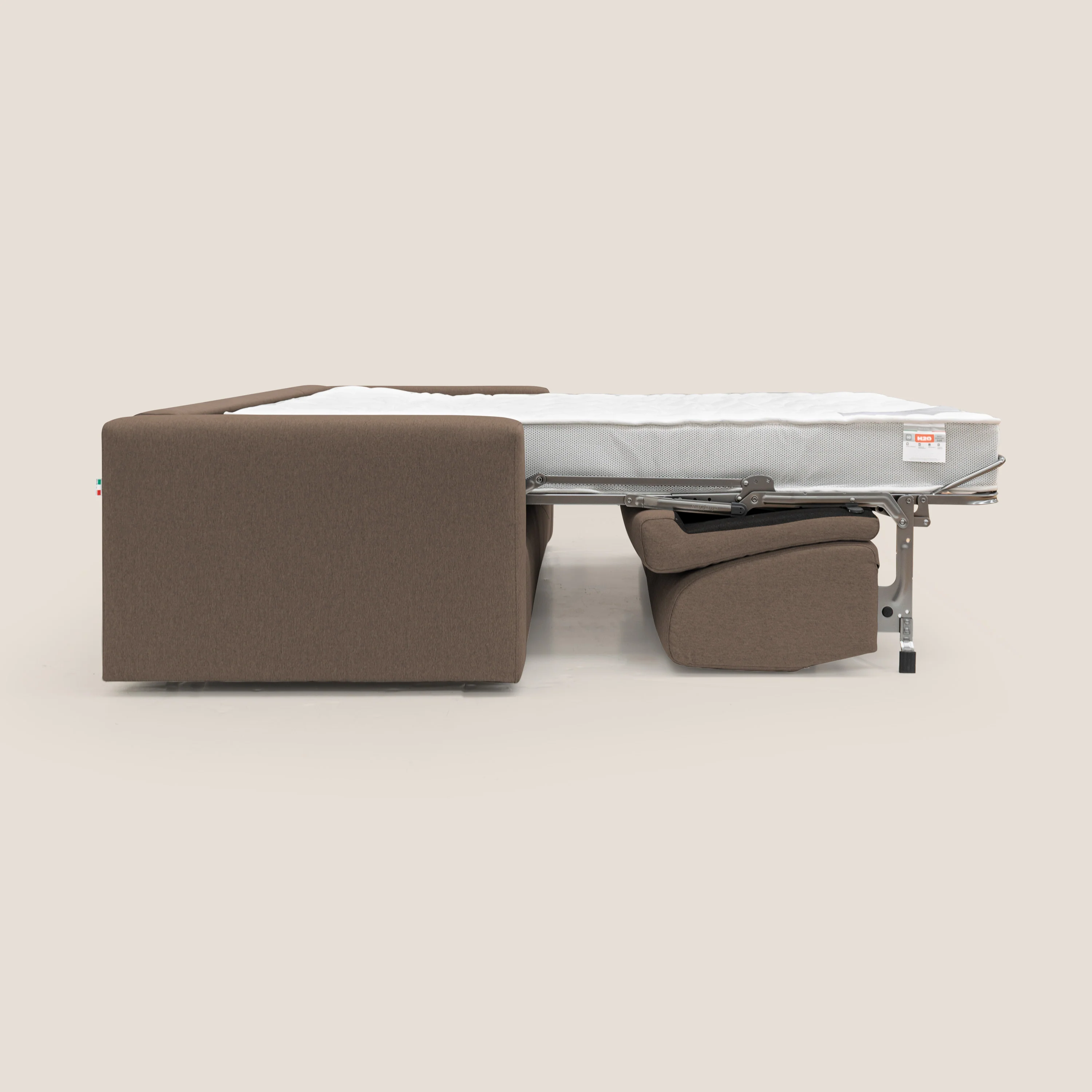 Kansas Canapé lit convertible h20 cm en tissu imperméable T13 marron - Image 12