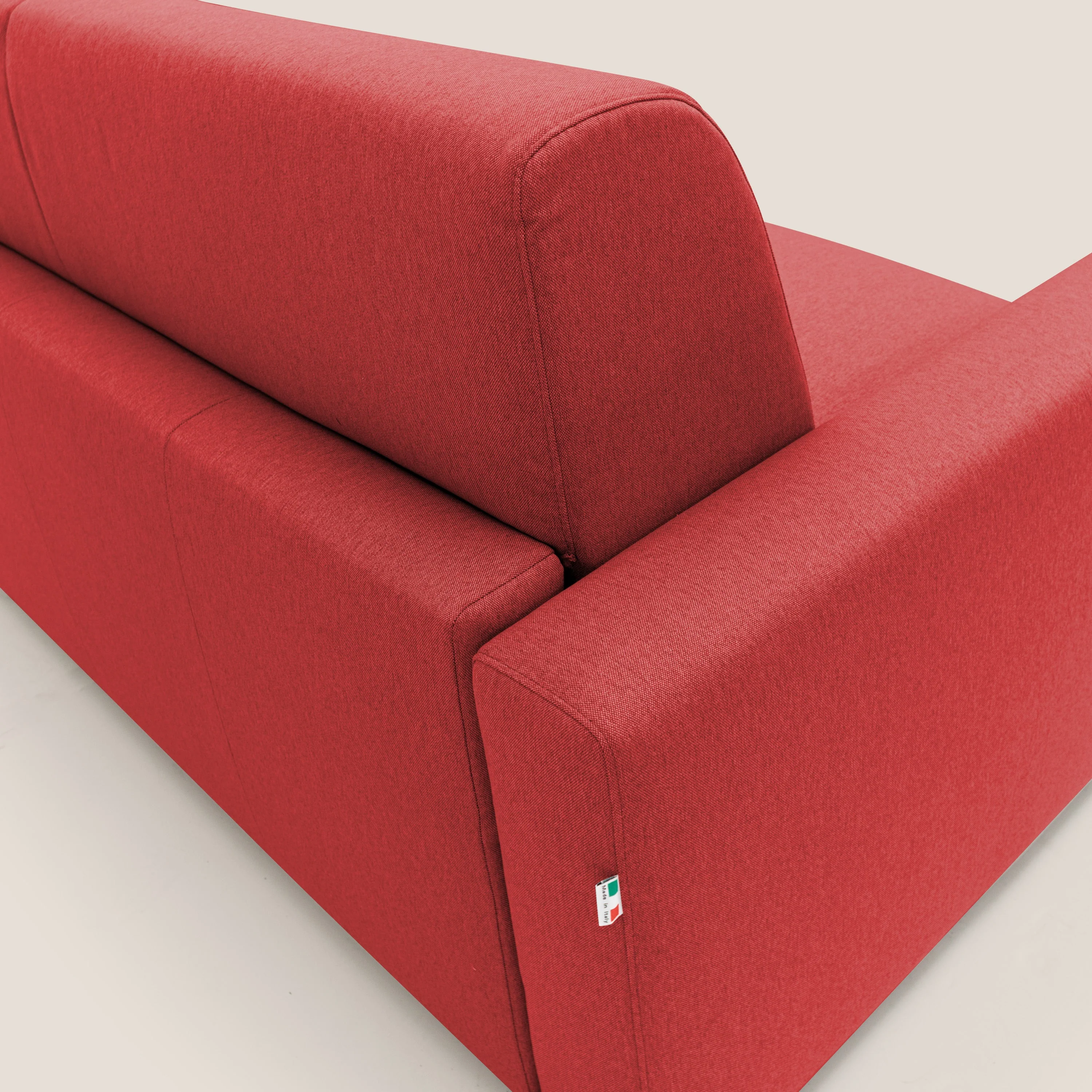 Kansas Canapé lit convertible h20 cm en tissu imperméable T13 rouge - Image 10