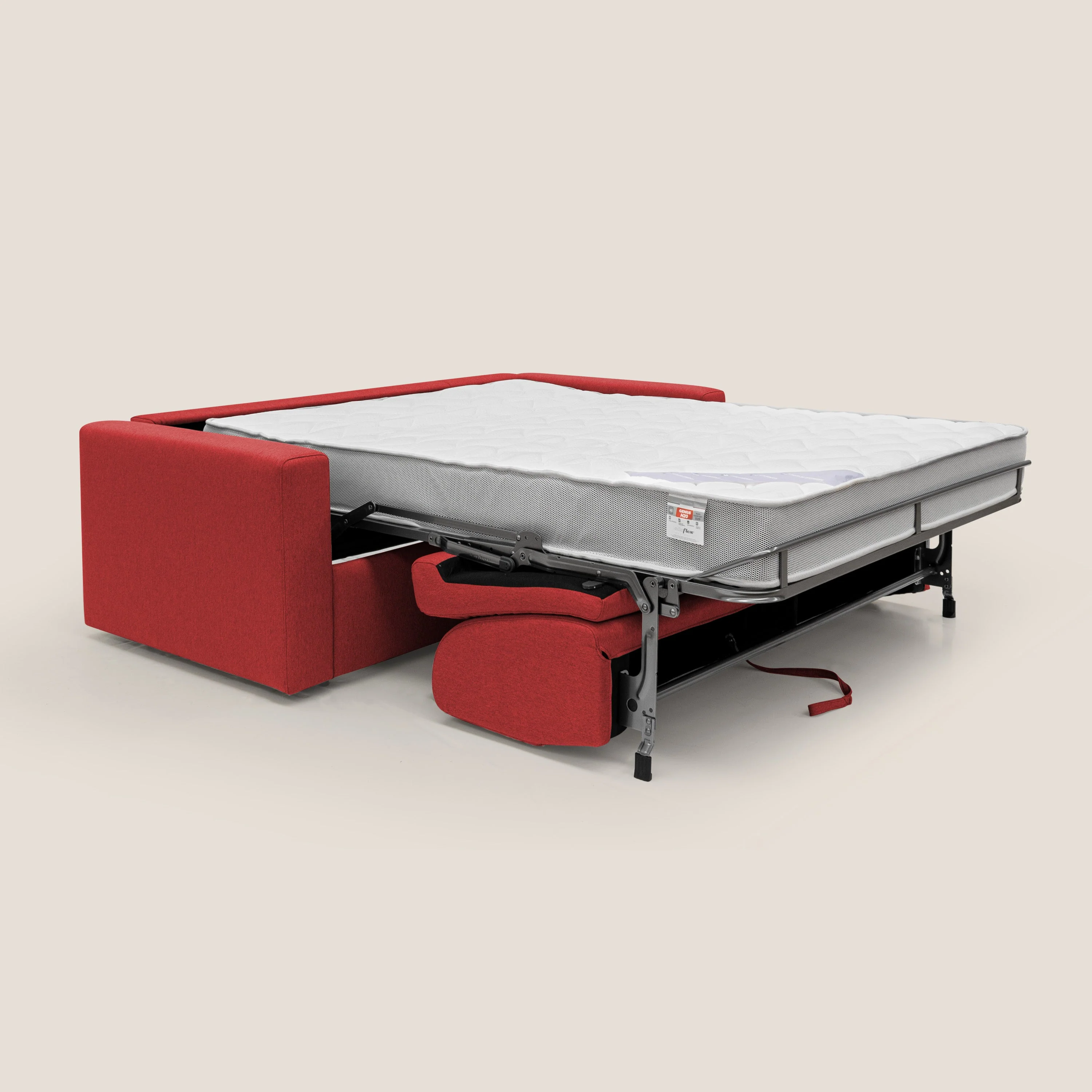 Kansas Canapé lit convertible h20 cm en tissu imperméable T13 rouge - Image 3