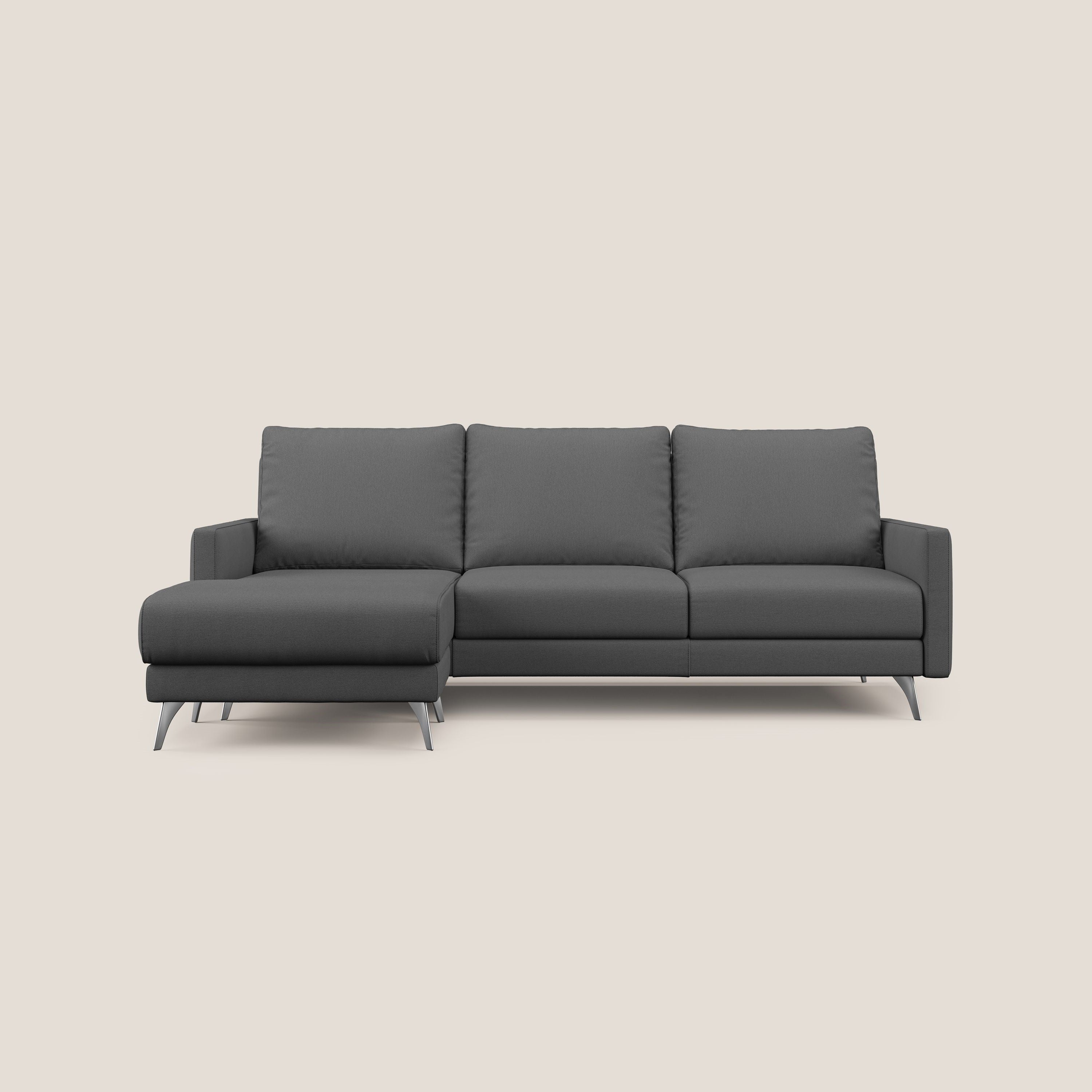 Klimt canapé d'angle avec assises coulissantes en tissu dous détachable T05 anthracite - Image 10