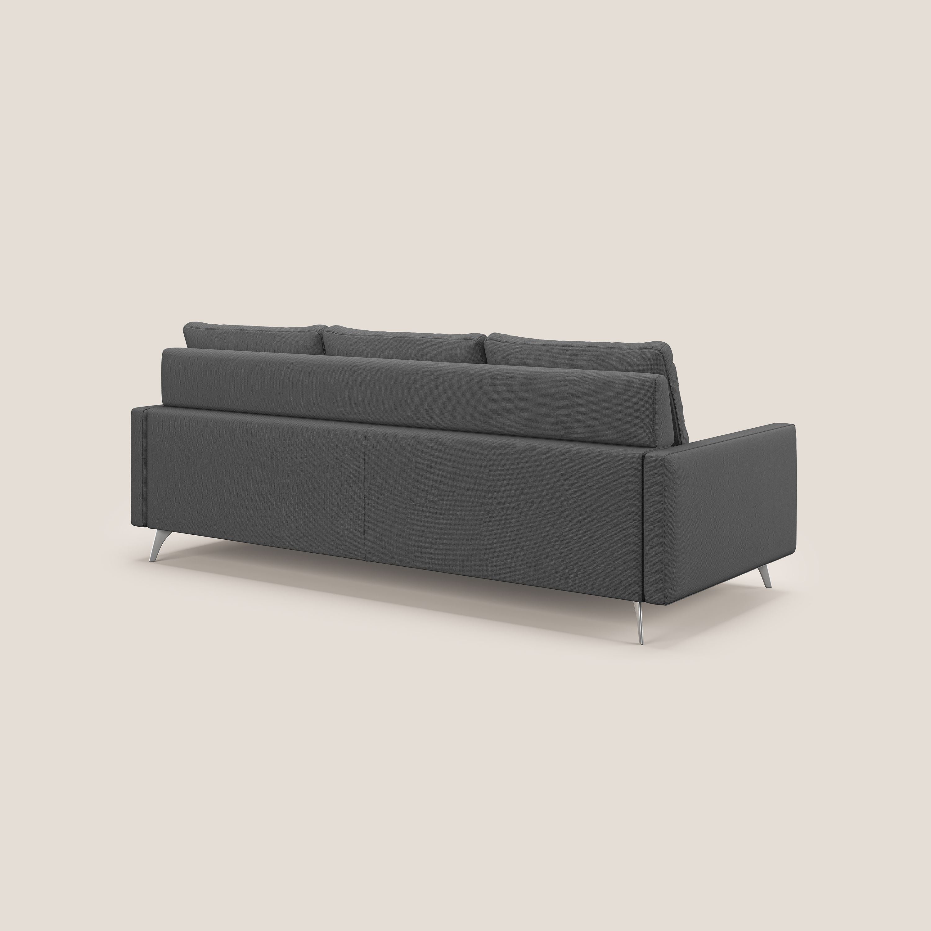 Klimt canapé d'angle avec assises coulissantes en tissu dous détachable T05 anthracite - Image 5