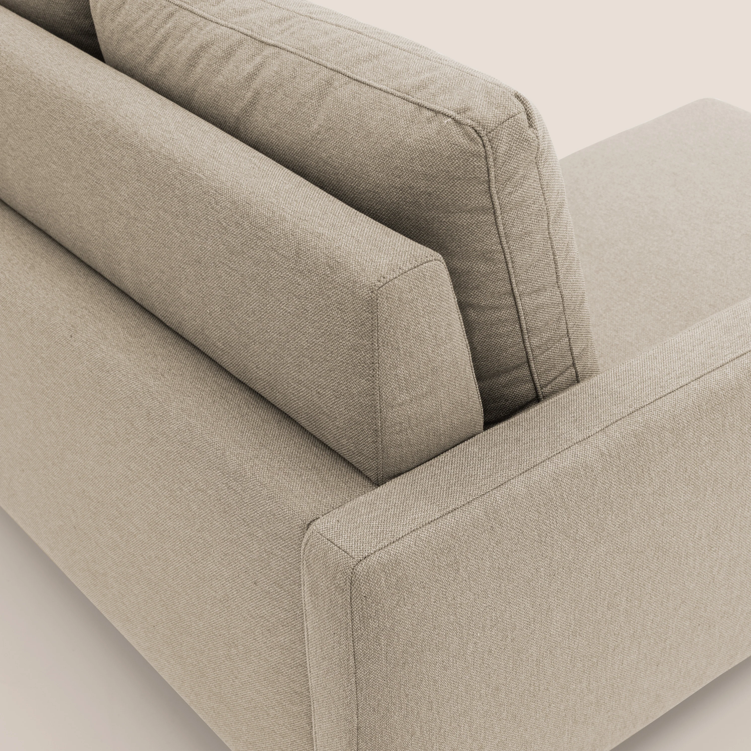 Klimt canapé d'angle avec assises coulissantes en tissu dous détachable T05 beige - Image 12