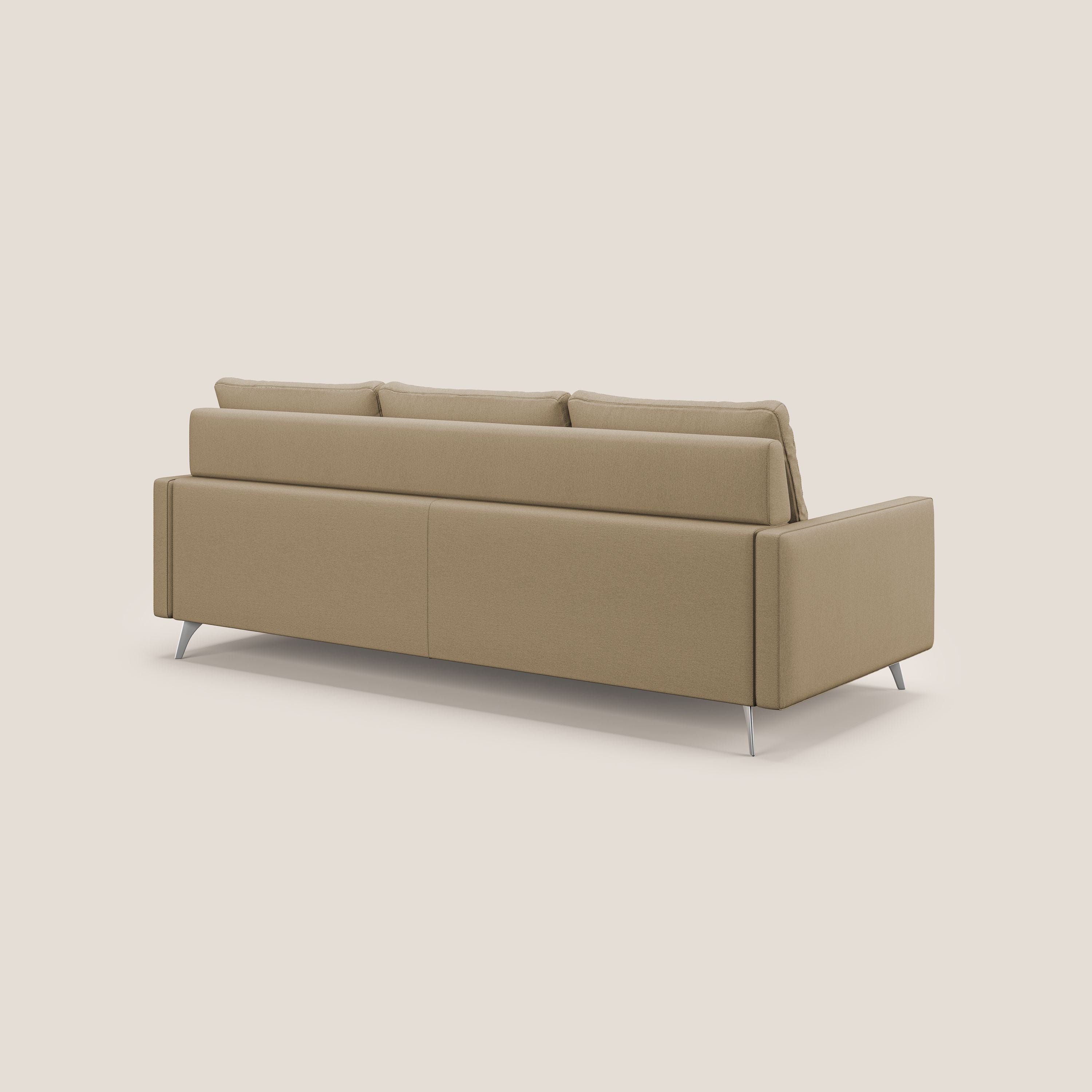 Klimt canapé d'angle avec assises coulissantes en tissu dous détachable T05 beige - Image 7