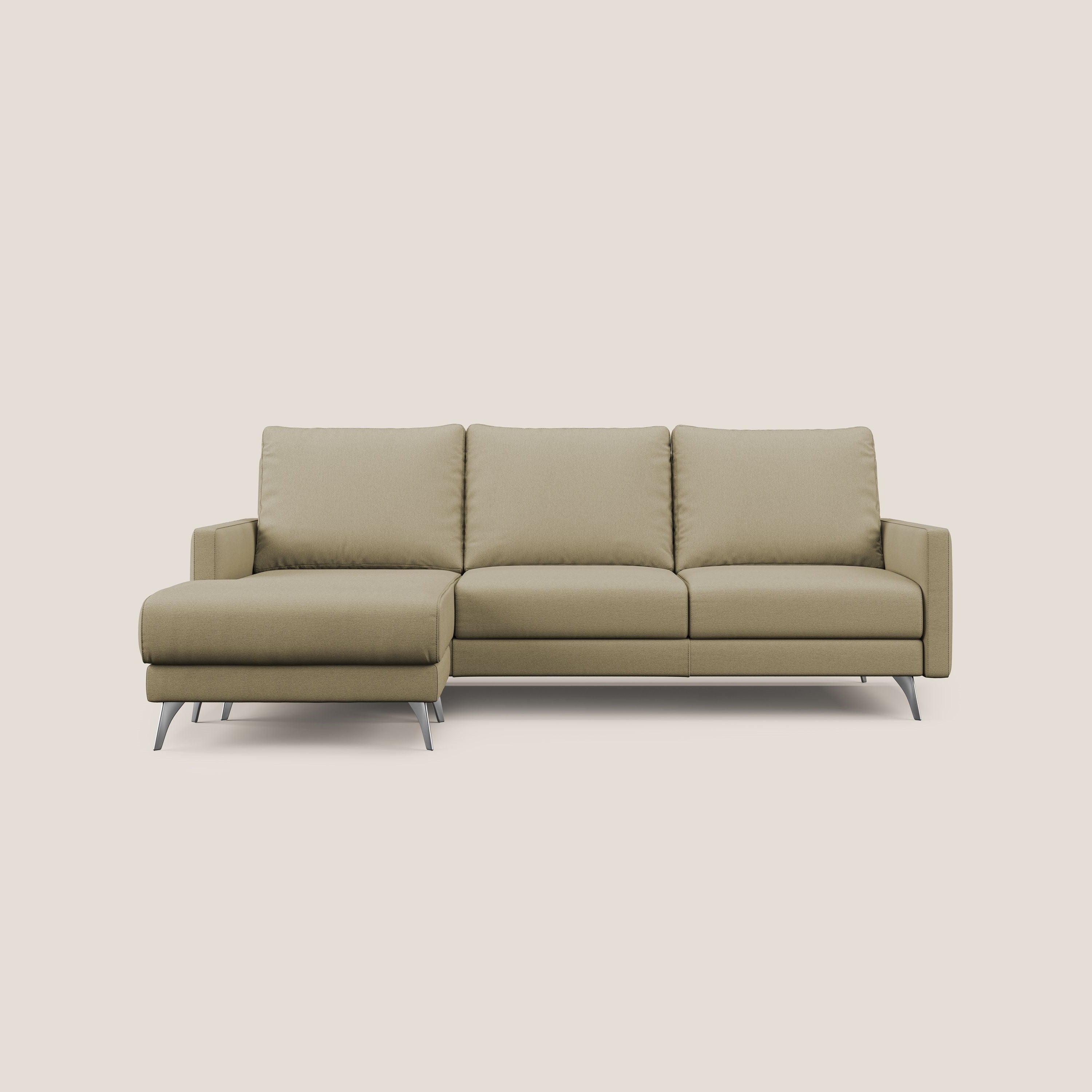 Klimt canapé d'angle avec assises coulissantes en tissu dous détachable T05 chameau - Image 10