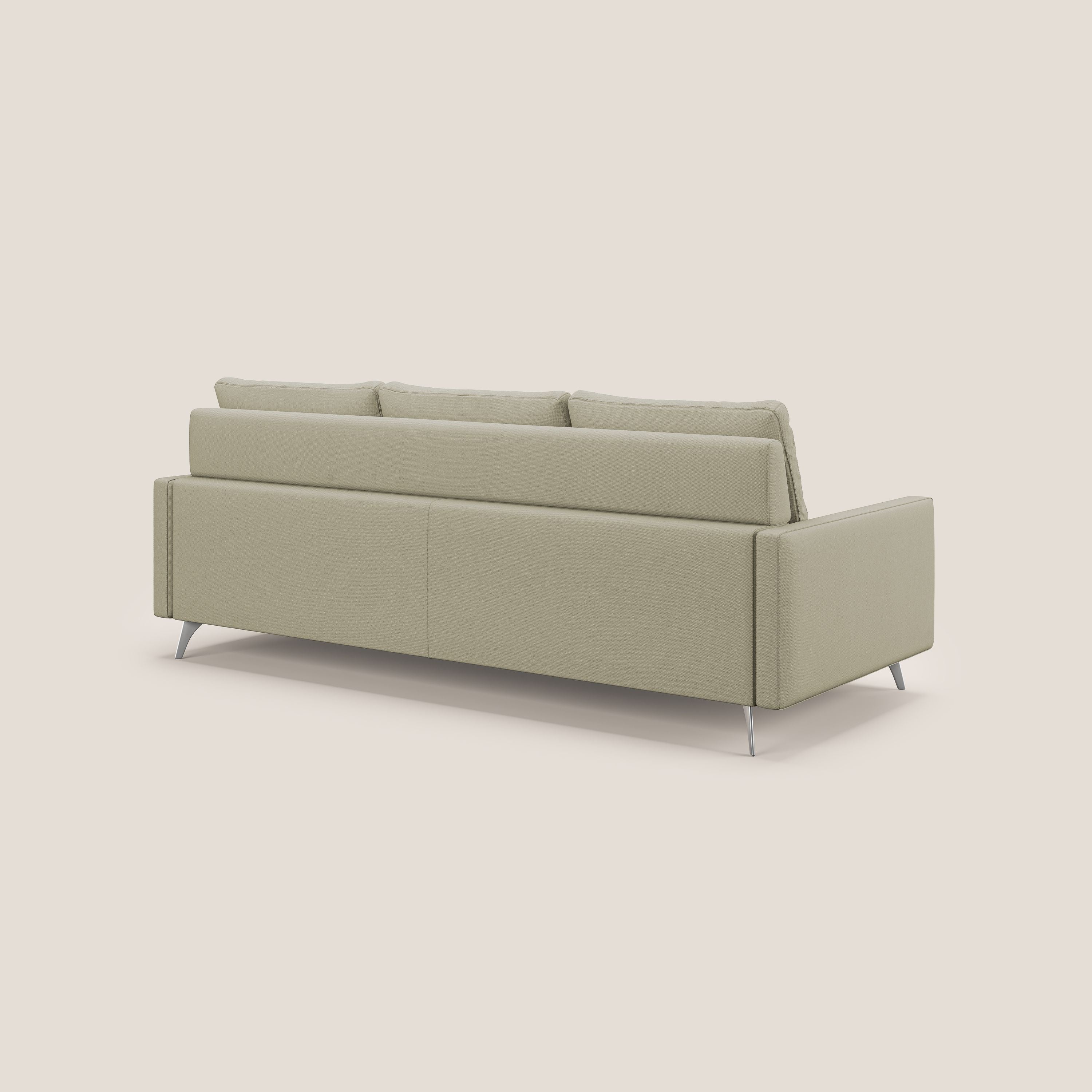 Klimt canapé d'angle avec assises coulissantes en tissu dous détachable T05 crème - Image 5