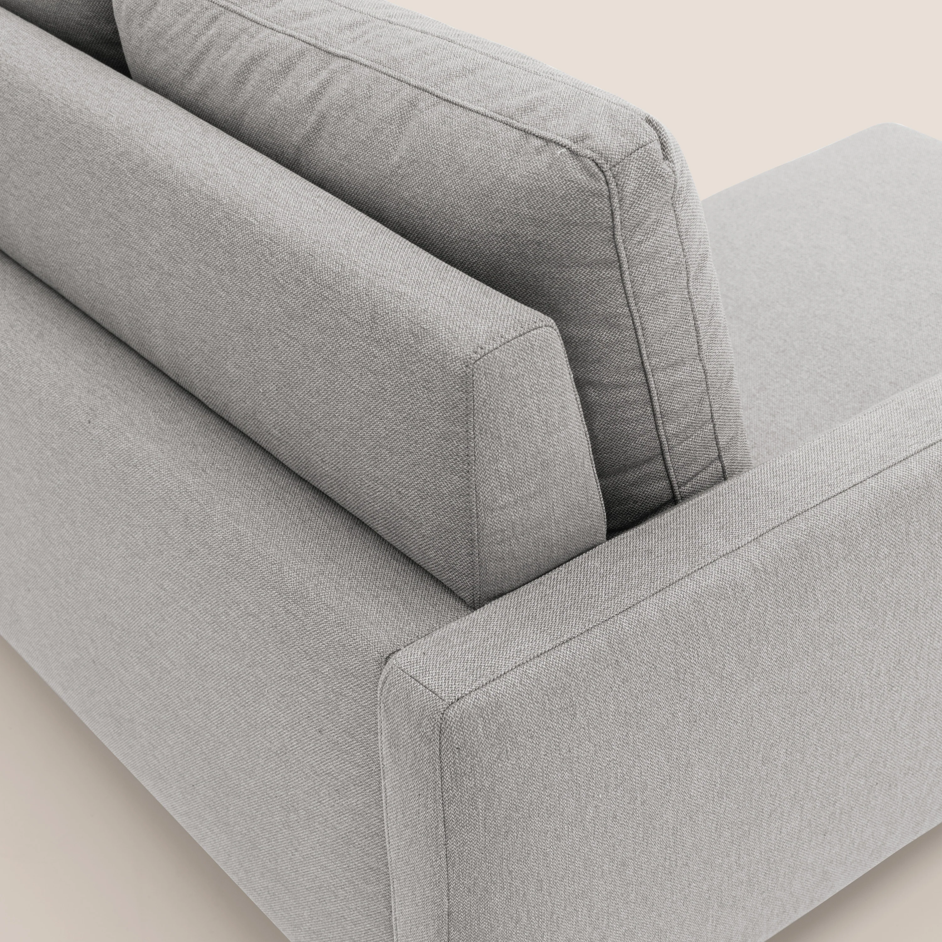 Klimt canapé d'angle avec assises coulissantes en tissu dous détachable T05 gris - Image 9