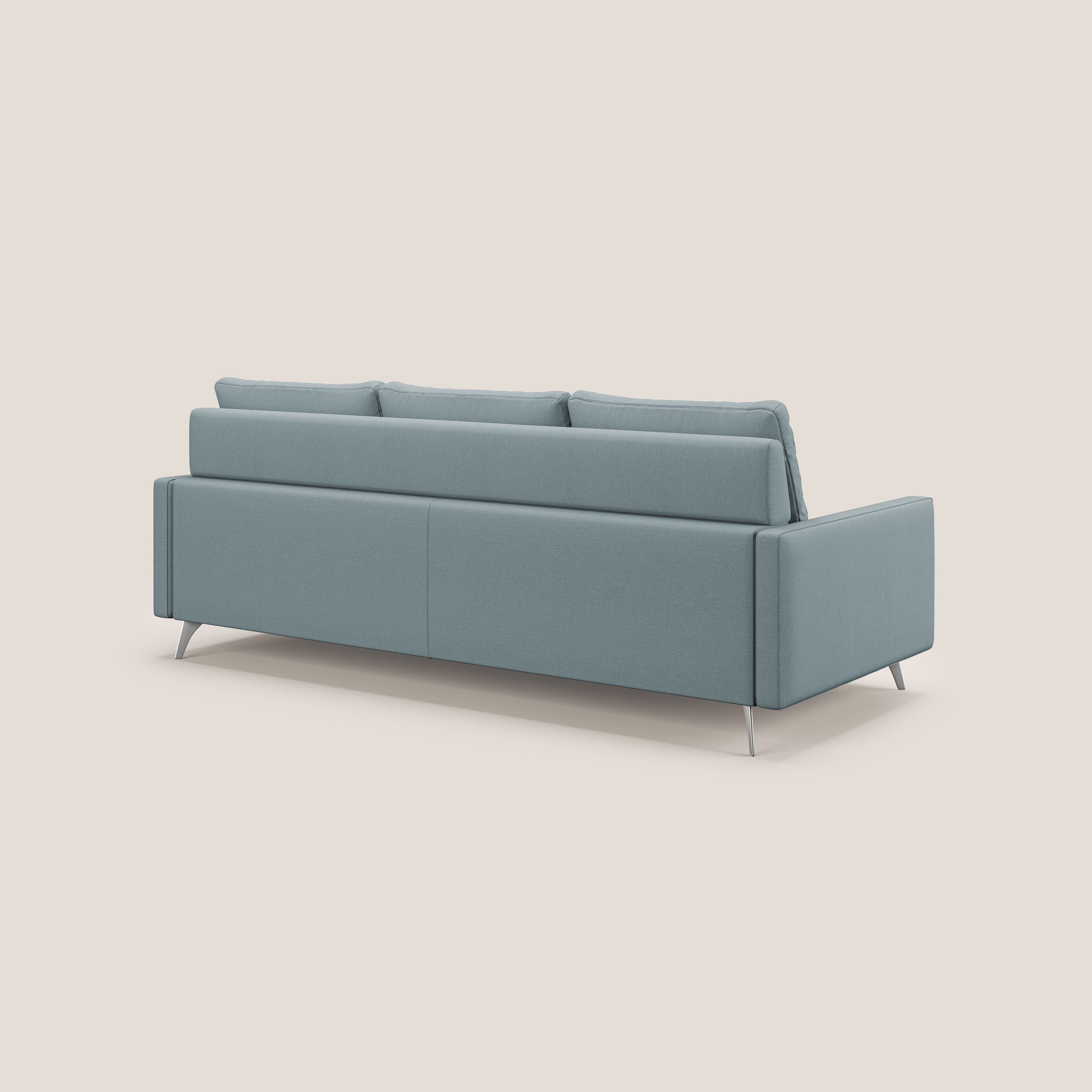 Klimt canapé d'angle avec assises coulissantes en tissu dous détachable T05 sucre glace - Image 5