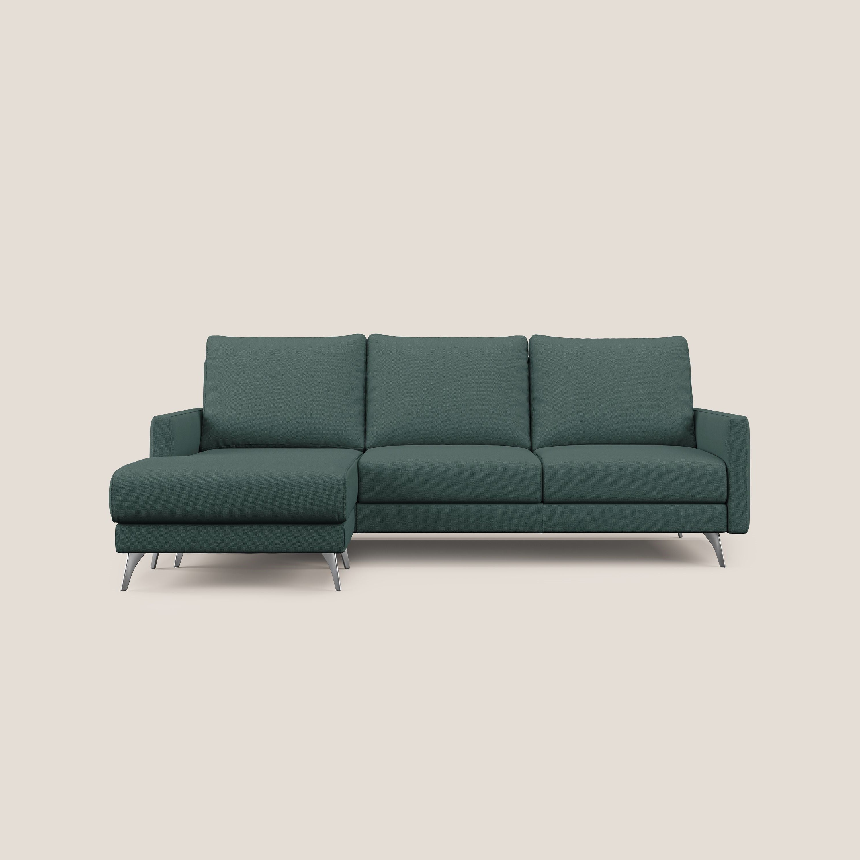 Klimt canapé d'angle avec assises coulissantes en tissu dous détachable T05 vert - Image 10
