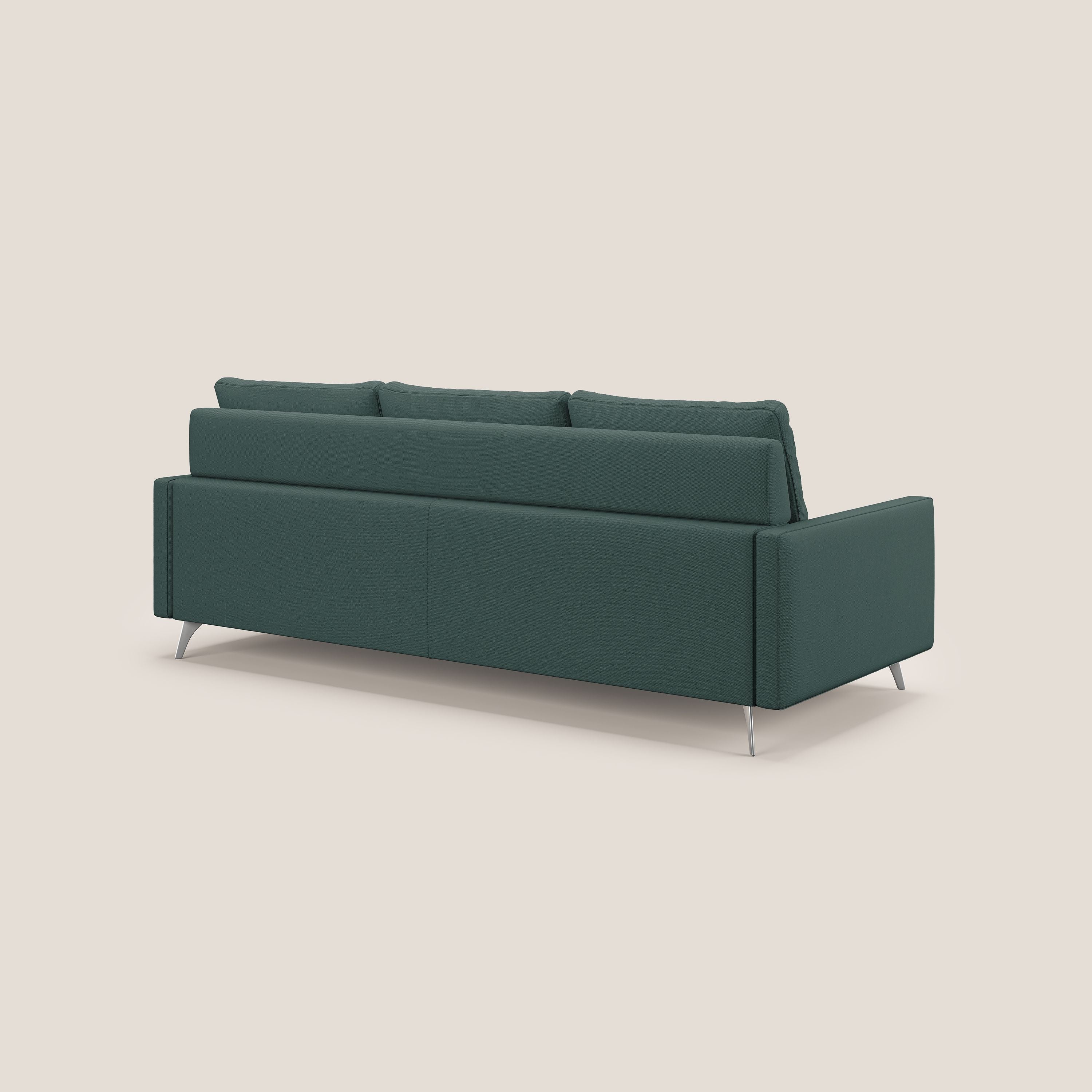 Klimt canapé d'angle avec assises coulissantes en tissu dous détachable T05 vert - Image 5