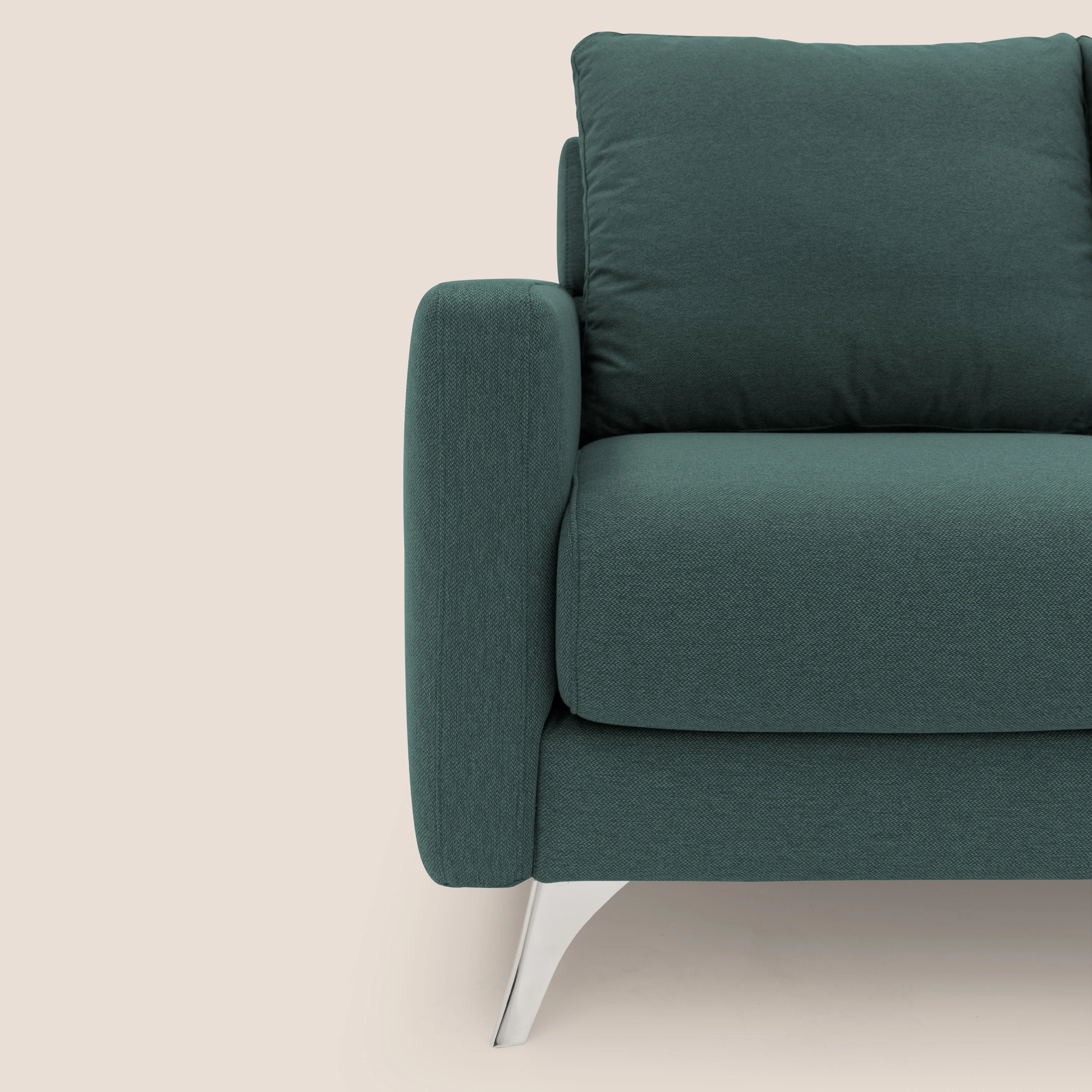 Klimt canapé d'angle avec assises coulissantes en tissu dous détachable T05 vert - Image 6