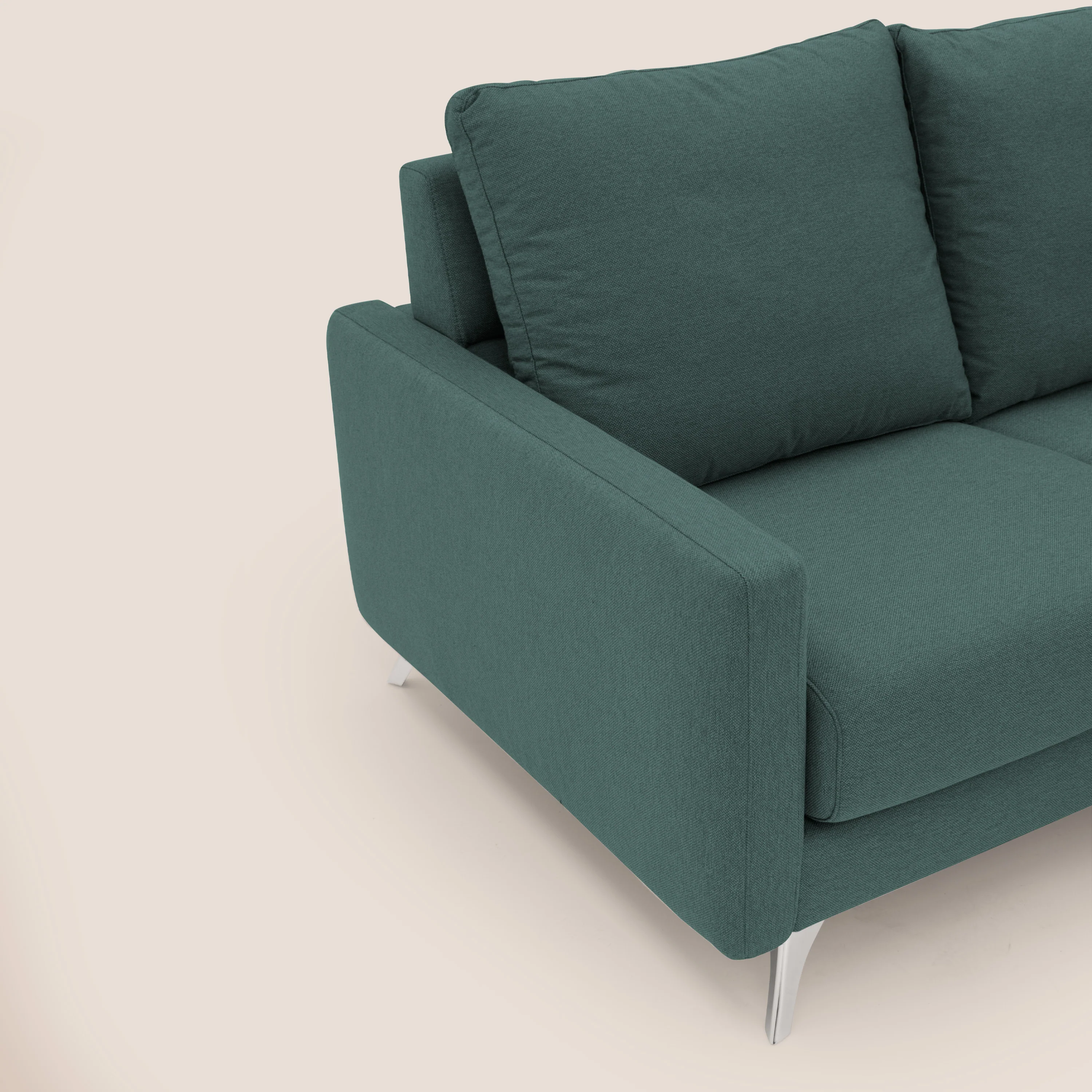 Klimt canapé d'angle avec assises coulissantes en tissu dous détachable T05 vert - Image 7