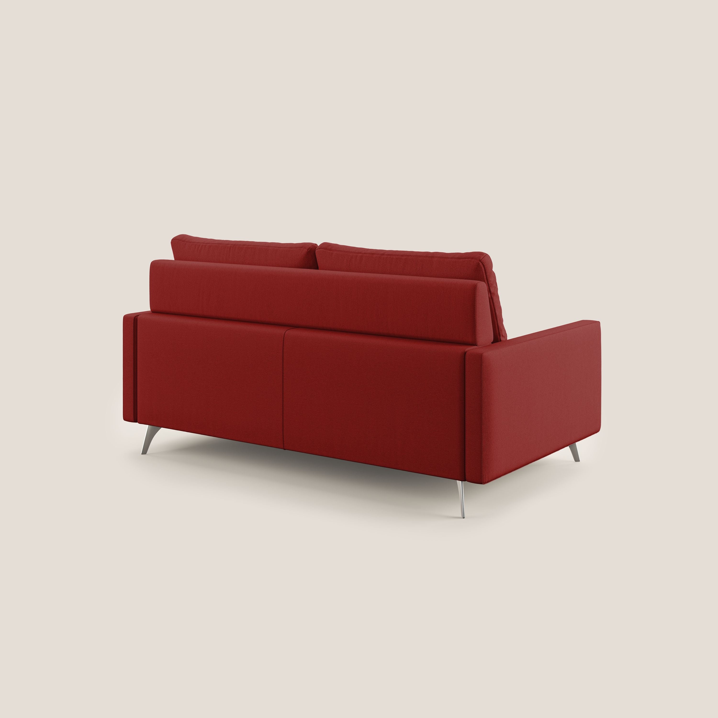 Klimt canapé avec assises coulissantes et dossier en duvet d'oie en tissu détachable T05 rouge - Image 9